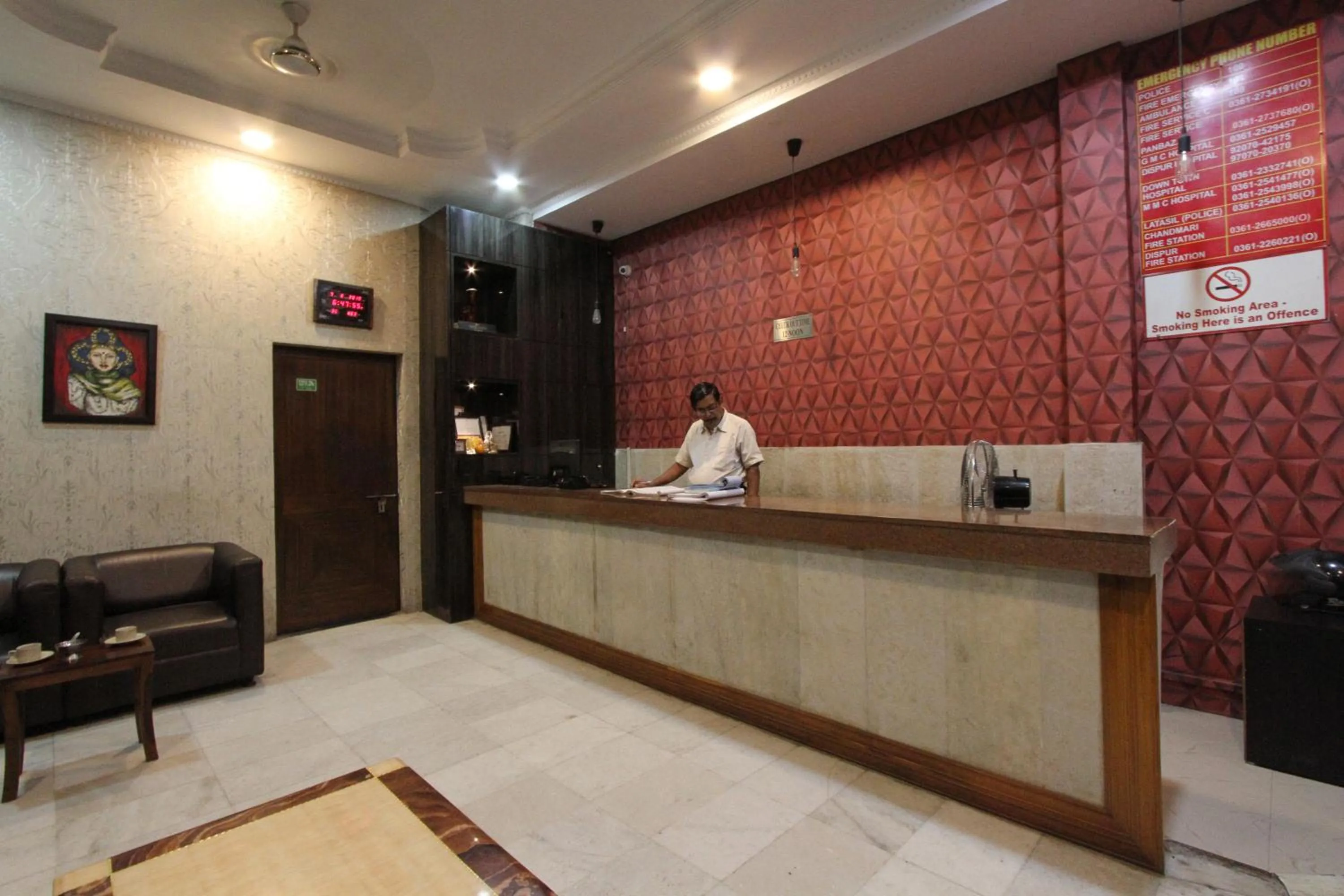 Lobby or reception in Hotel Bluemoon