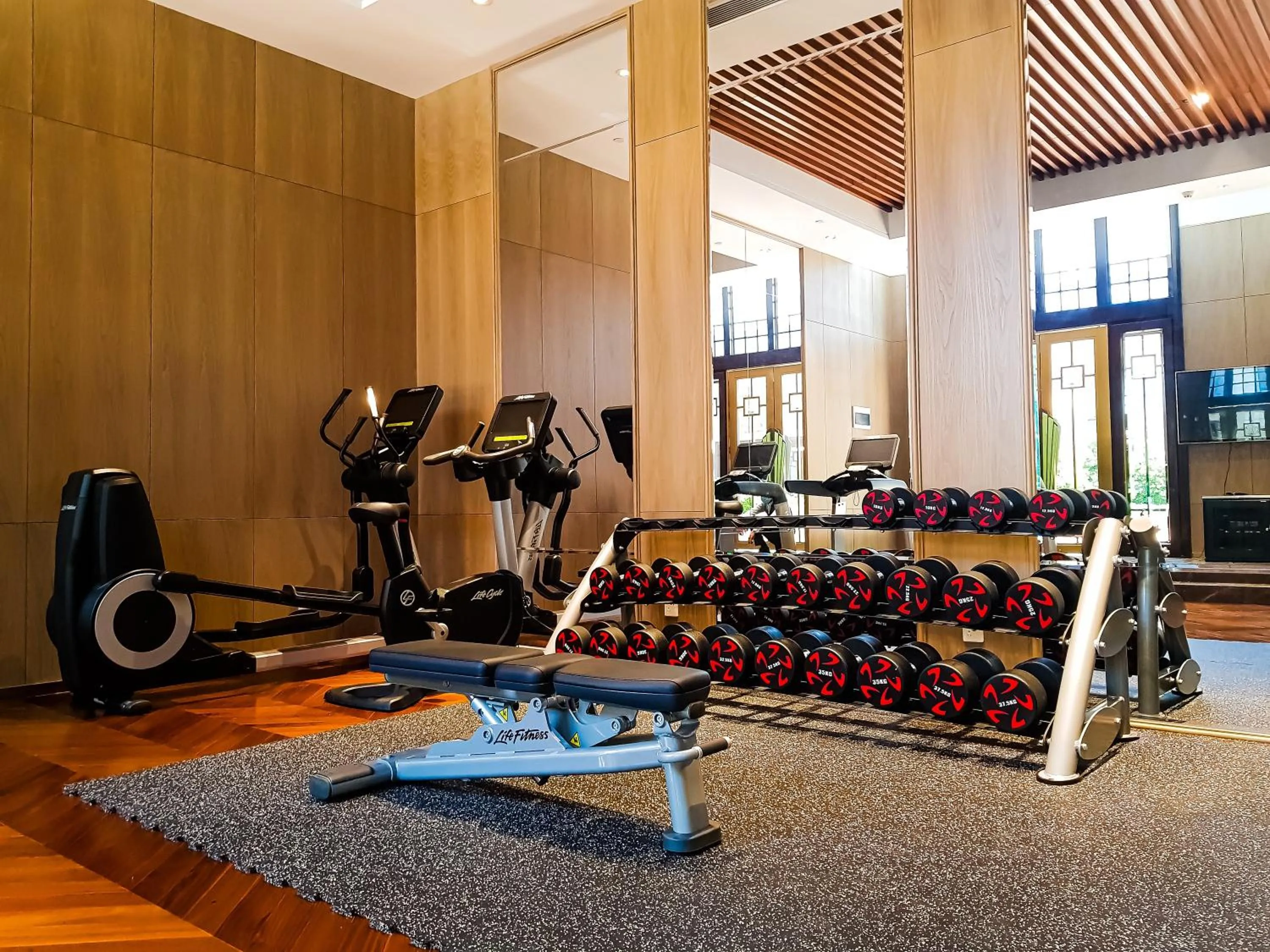 Fitness centre/facilities in Jin Bei Palace Hotel