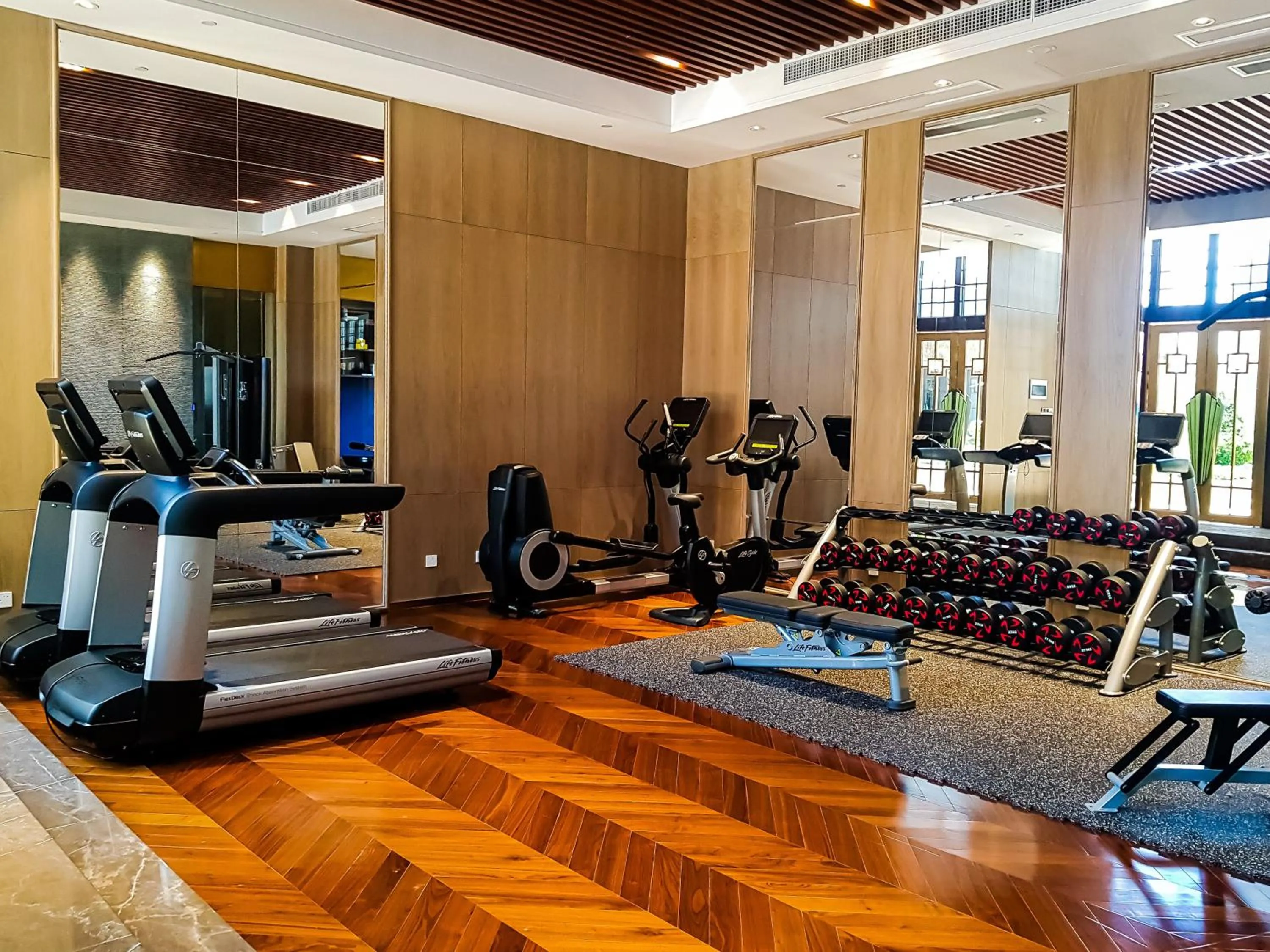 Fitness centre/facilities in Jin Bei Palace Hotel