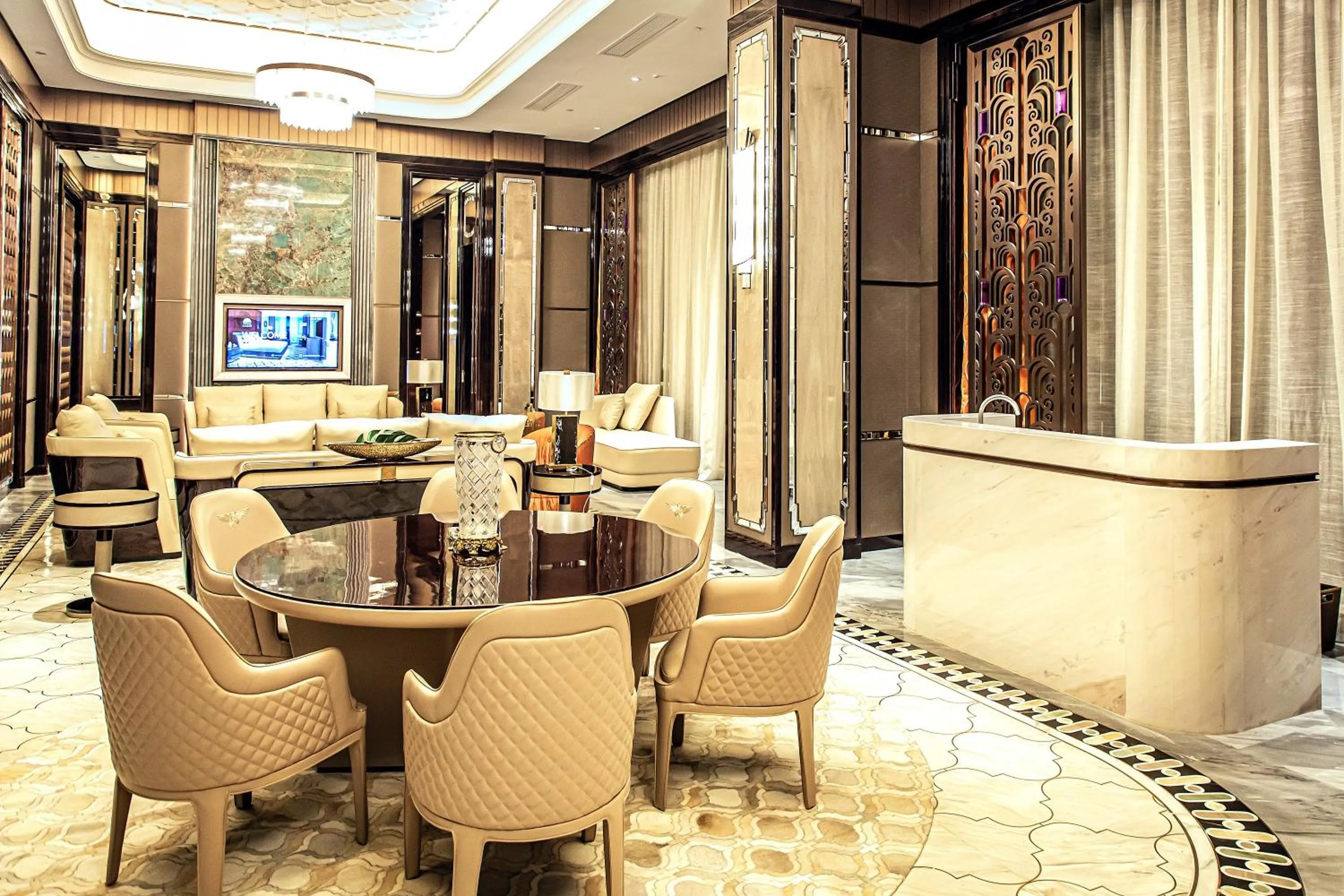 Living room in Jin Bei Palace Hotel