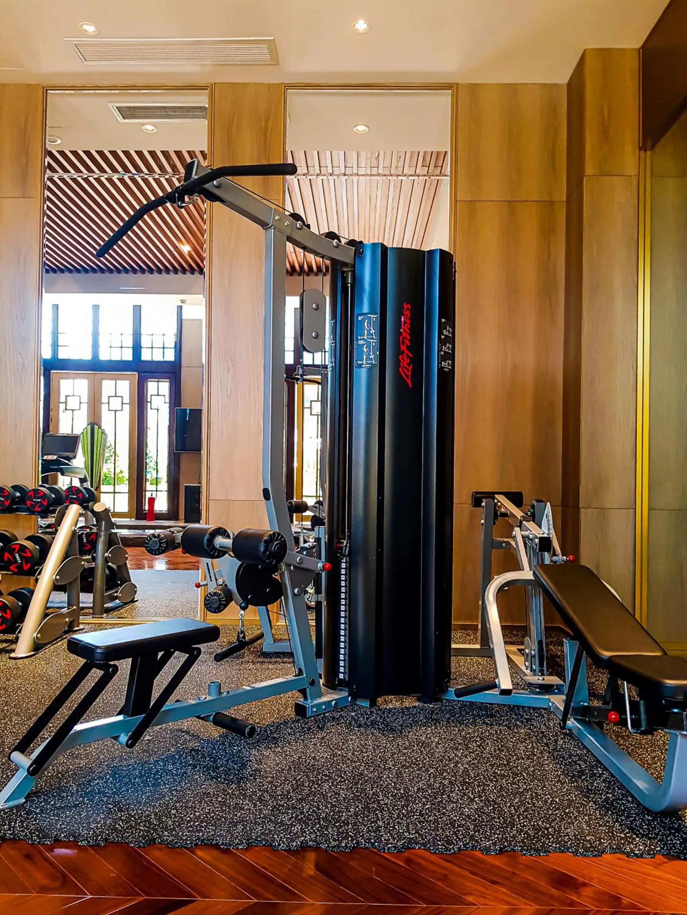 Fitness centre/facilities in Jin Bei Palace Hotel