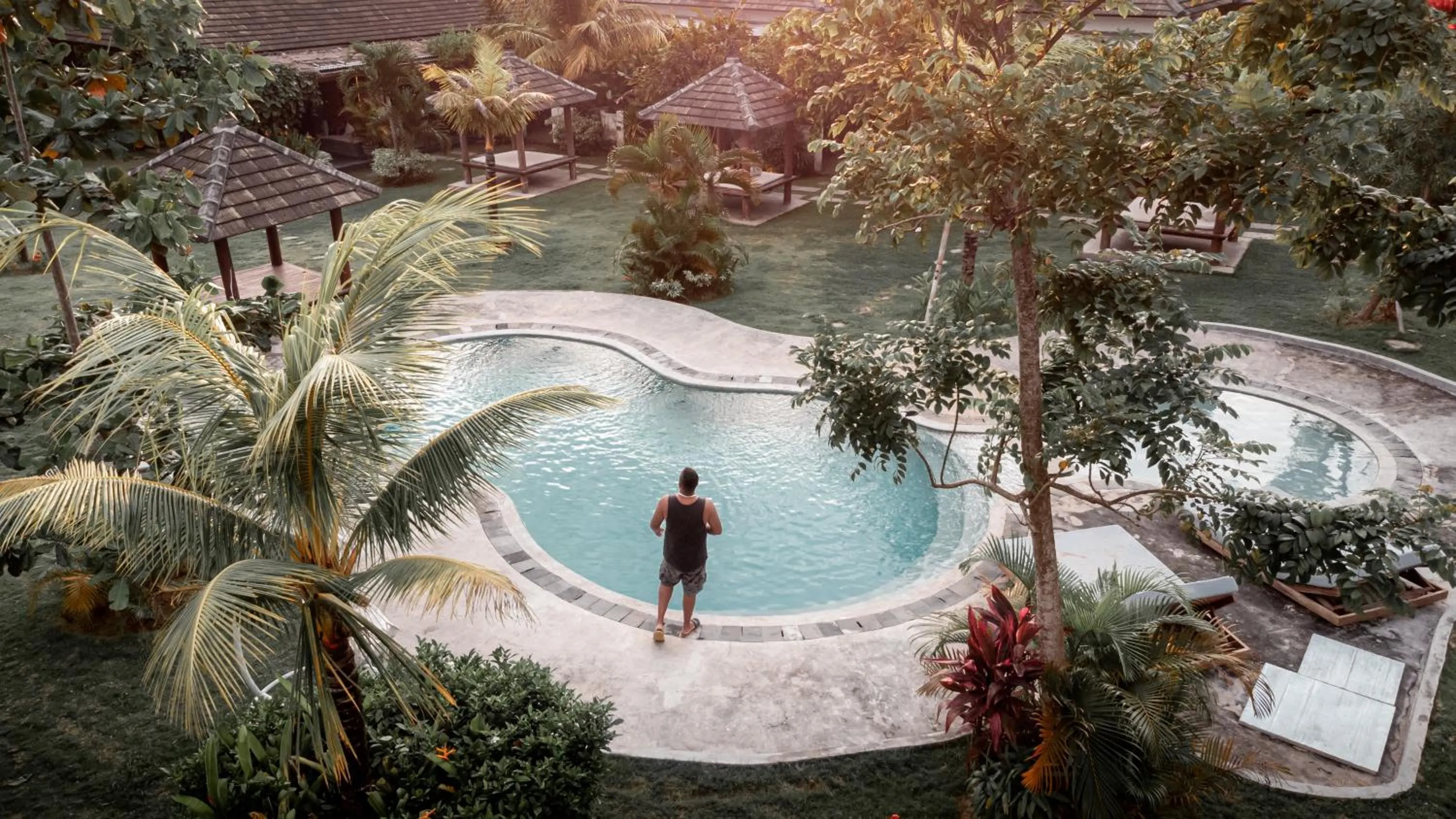 Pool view in Village Bali