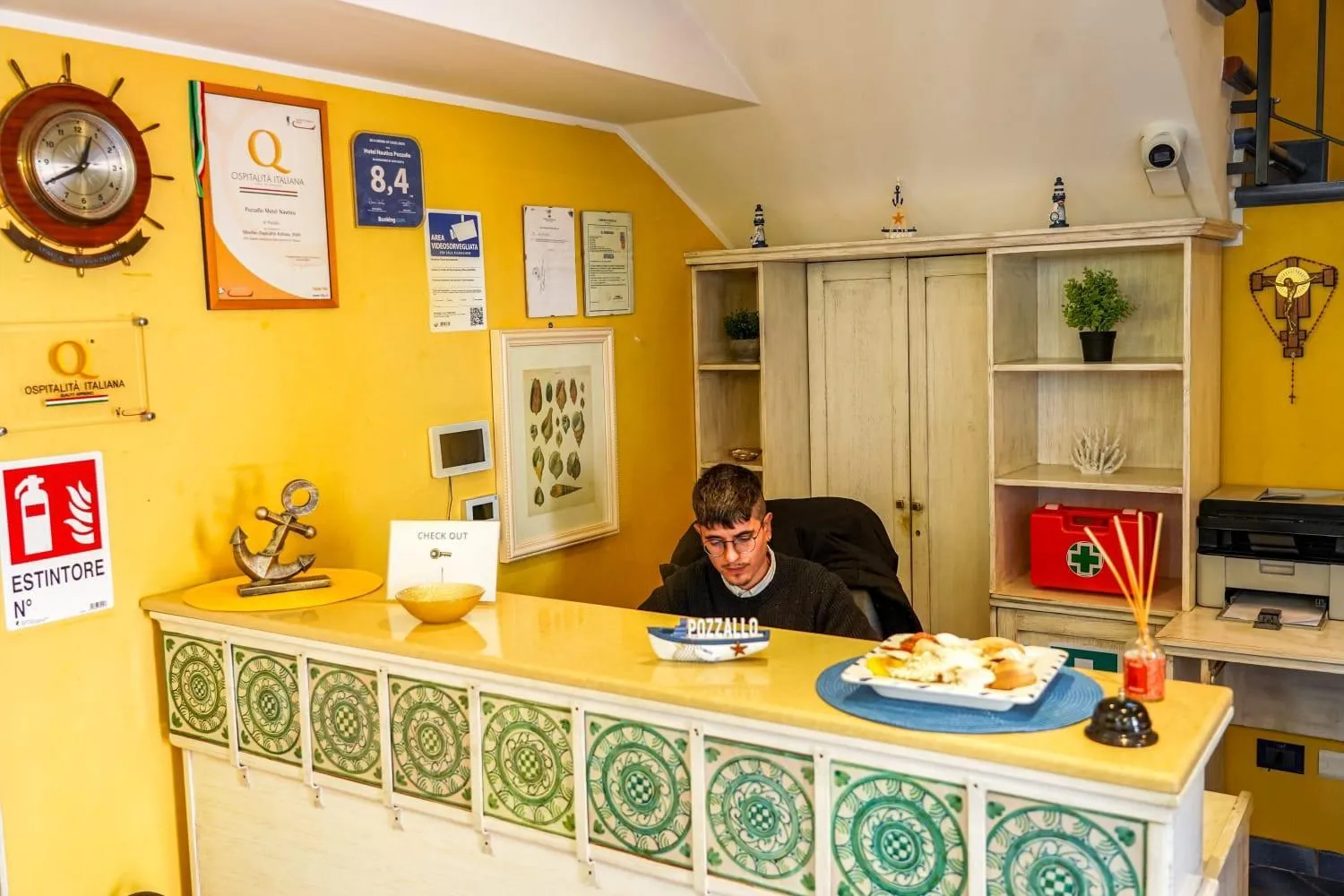 Lobby or reception in Motel - Hotel Nautico Pozzallo