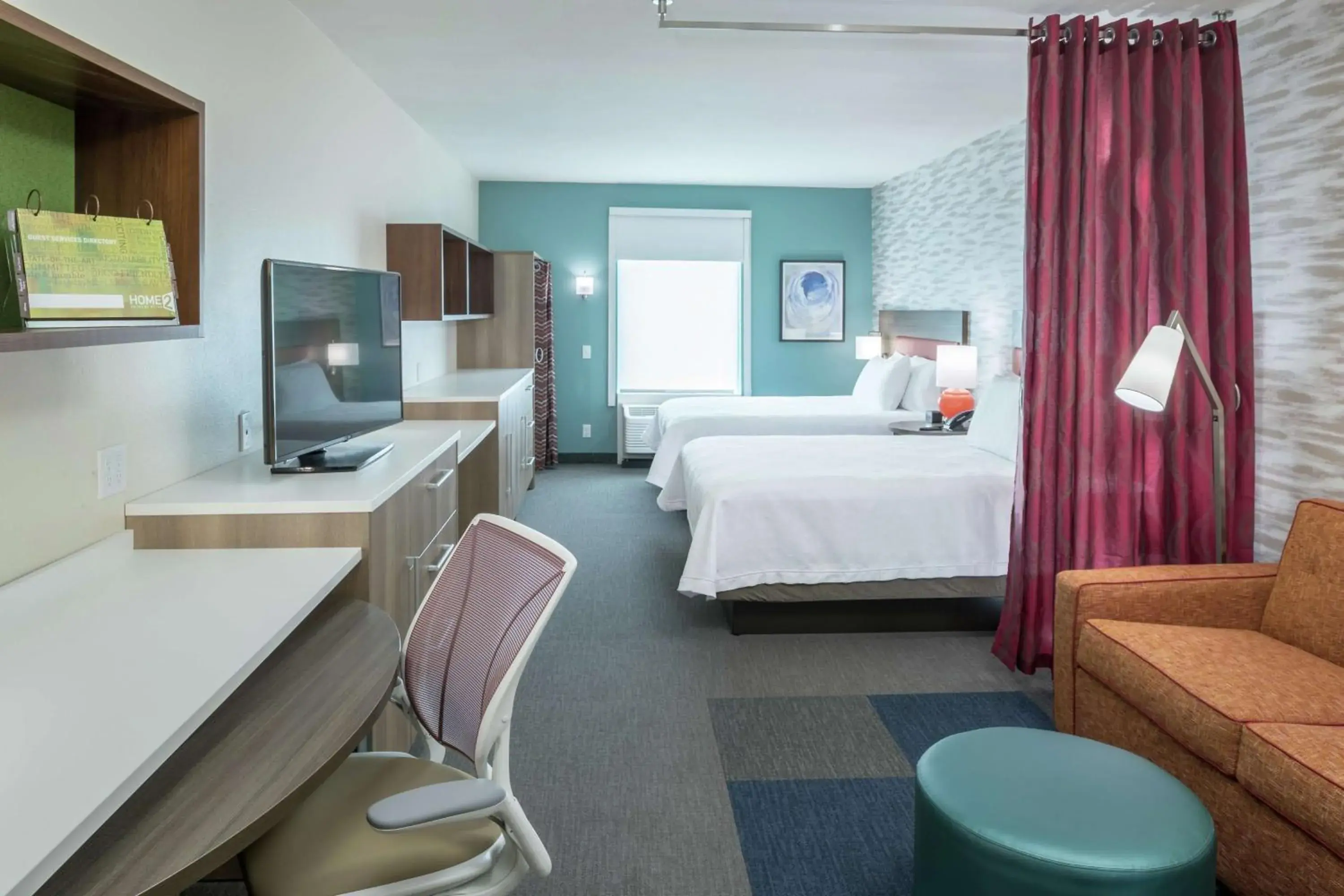 Bedroom, Bed in Home2 Suites By Hilton Jacksonville Airport Bedroom, Bed in Home2 Suites By Hilton Jacksonville Airport