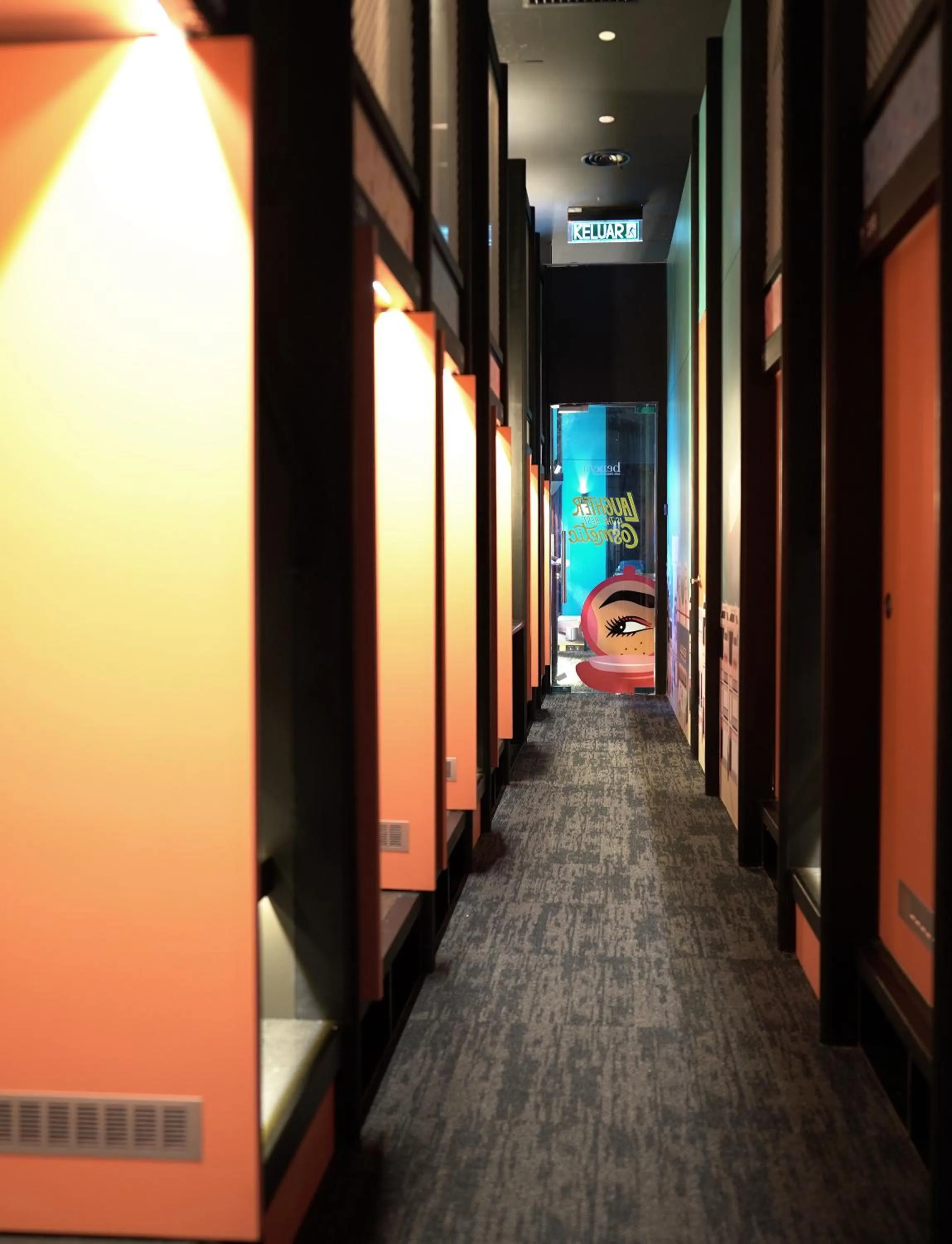 Decorative detail in CapsuleTransit Airside KLIA T2 - Airport Hotel - International Departure near to Transit Hall, Gate Q