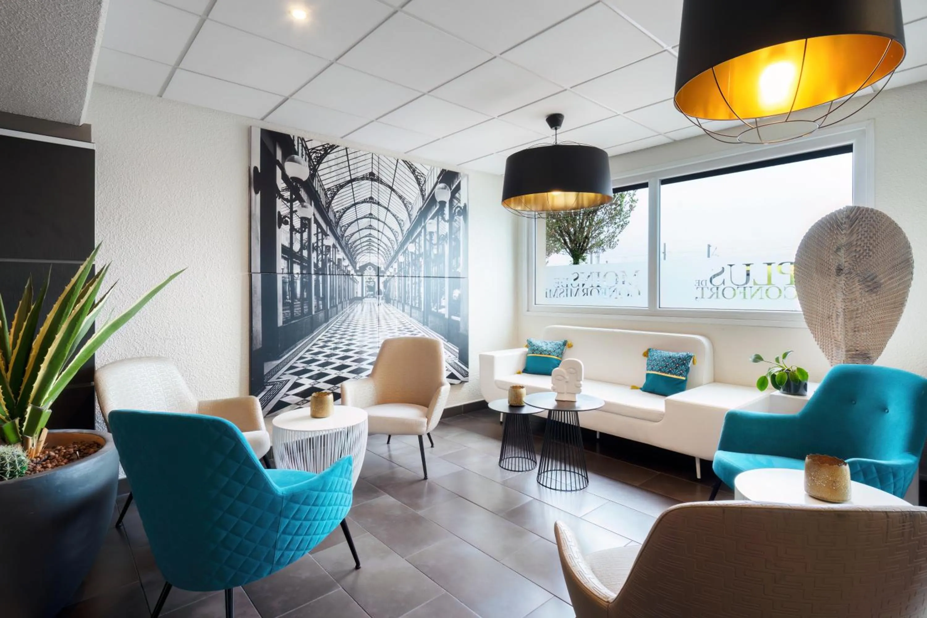 Living room in Kyriad Belfort Centre Gare