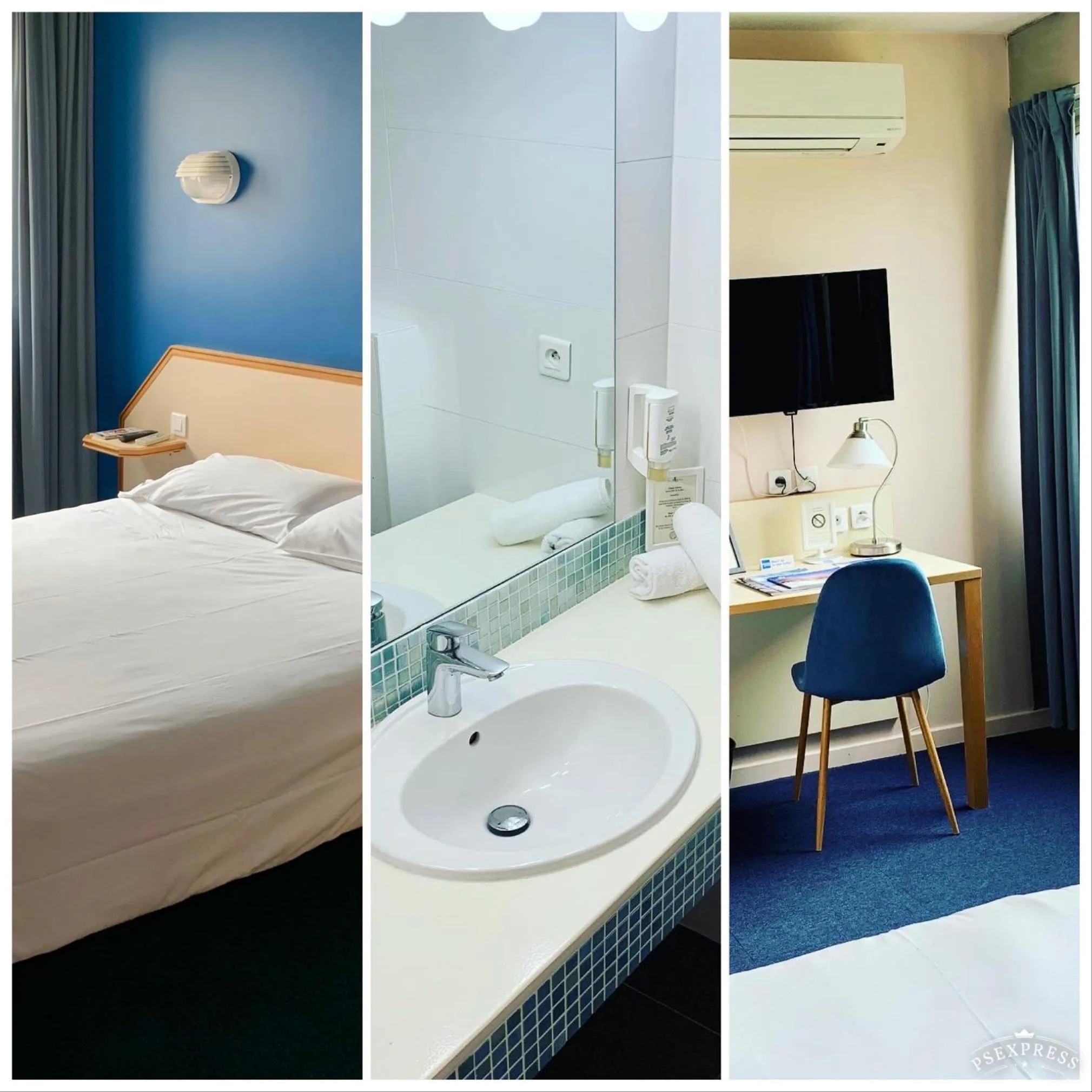 Photo of the whole room, Bed in Amerique Hotel Palavas - Piscine - Plage