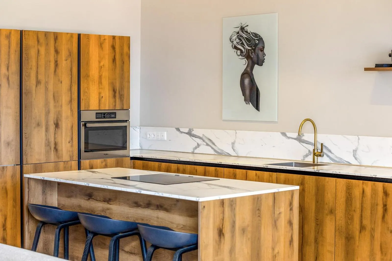 Kitchen or kitchenette in SENSES Boutique Hotel & Apartments