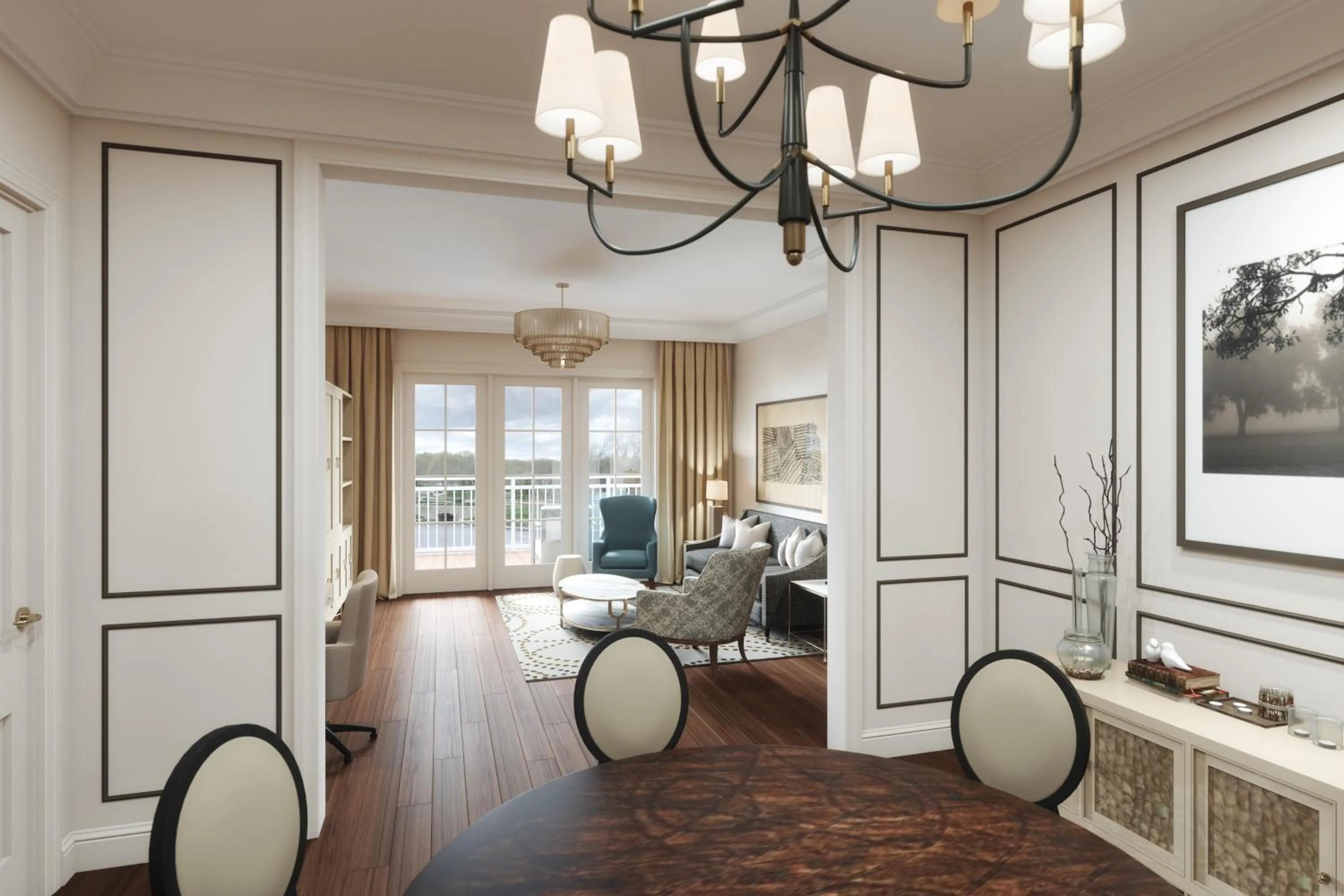 Living room in The Inn at Meadowbrook