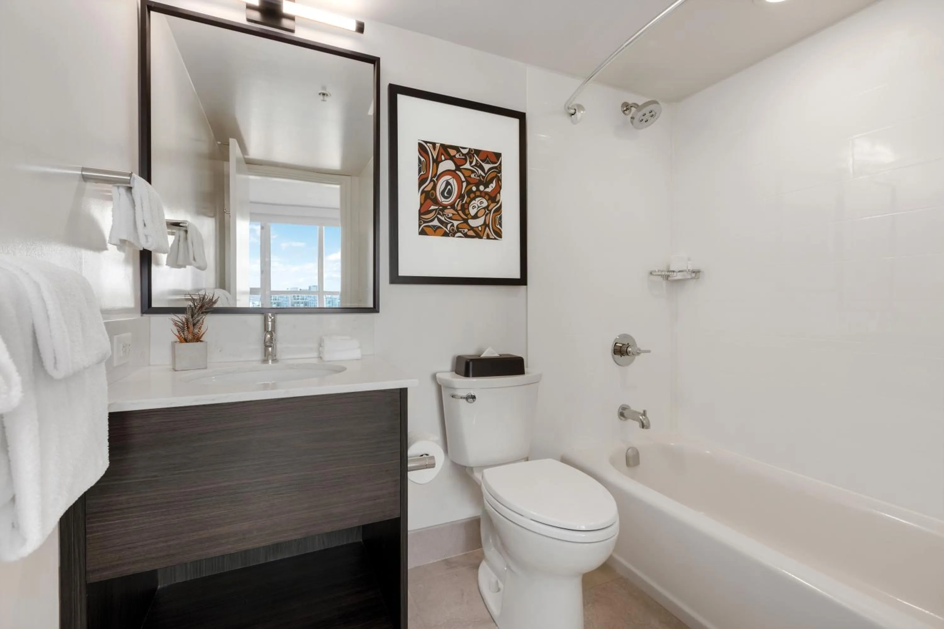 Bathroom in WorldMark Vancouver The Canadian