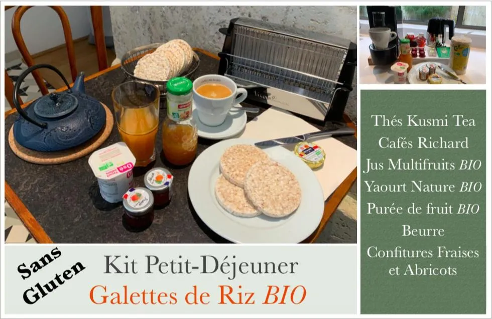 Breakfast in Appart'Hôtel - VILLA CÔTÉ PLATEAU - Hyper Centre - 3 Étoiles Certifiées-