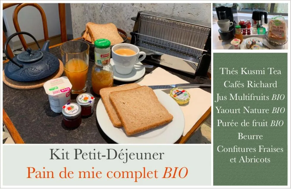 Breakfast in Appart'Hôtel - VILLA CÔTÉ PLATEAU - Hyper Centre - 3 Étoiles Certifiées-