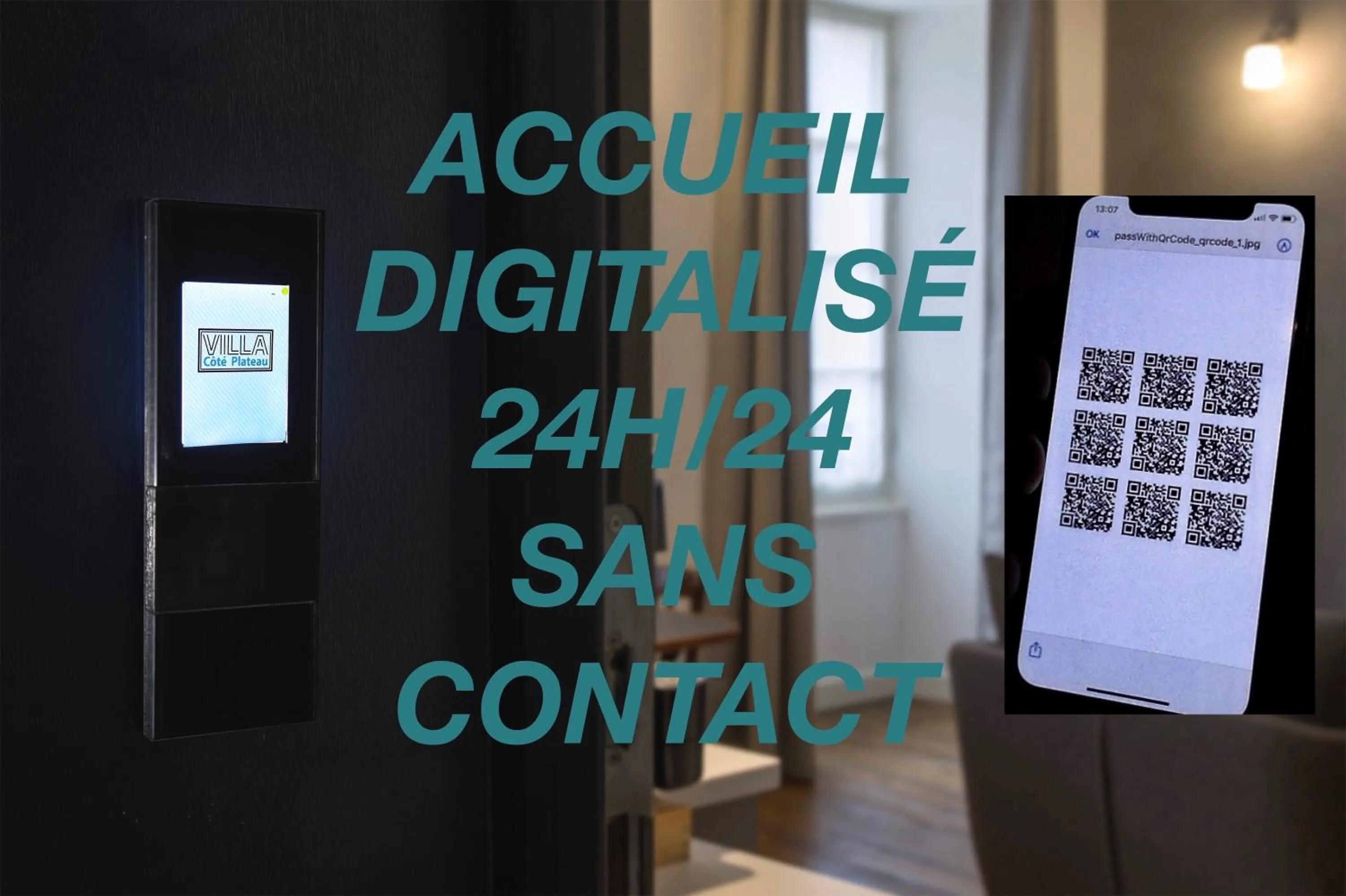 Lobby or reception in Appart'Hôtel - VILLA CÔTÉ PLATEAU - Hyper Centre - 3 Étoiles Certifiées-