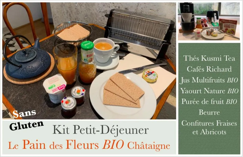 Breakfast in Appart'Hôtel - VILLA CÔTÉ PLATEAU - Hyper Centre - 3 Étoiles Certifiées-