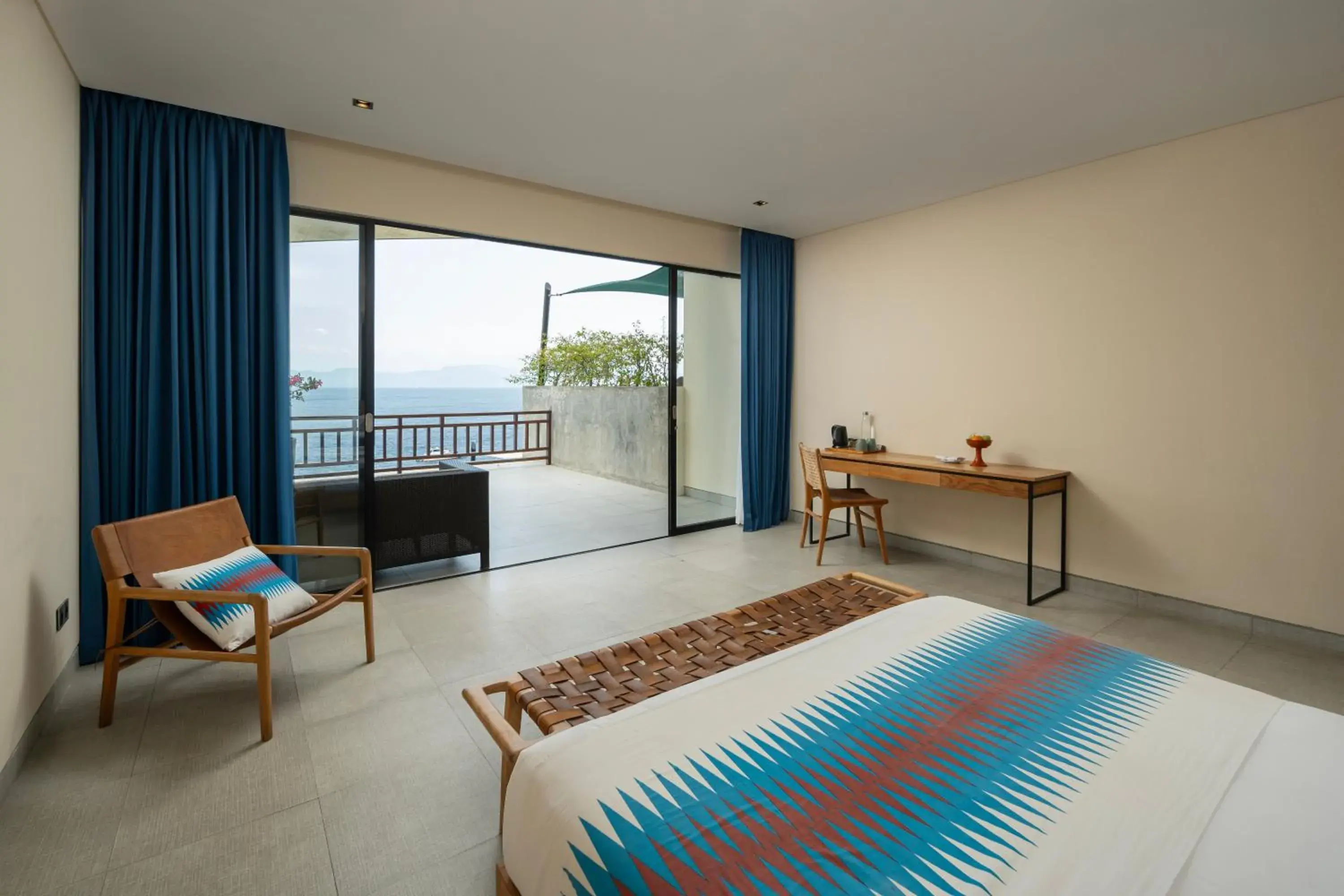 Bed in Adiwana Warnakali Resort Bed in Adiwana Warnakali Resort