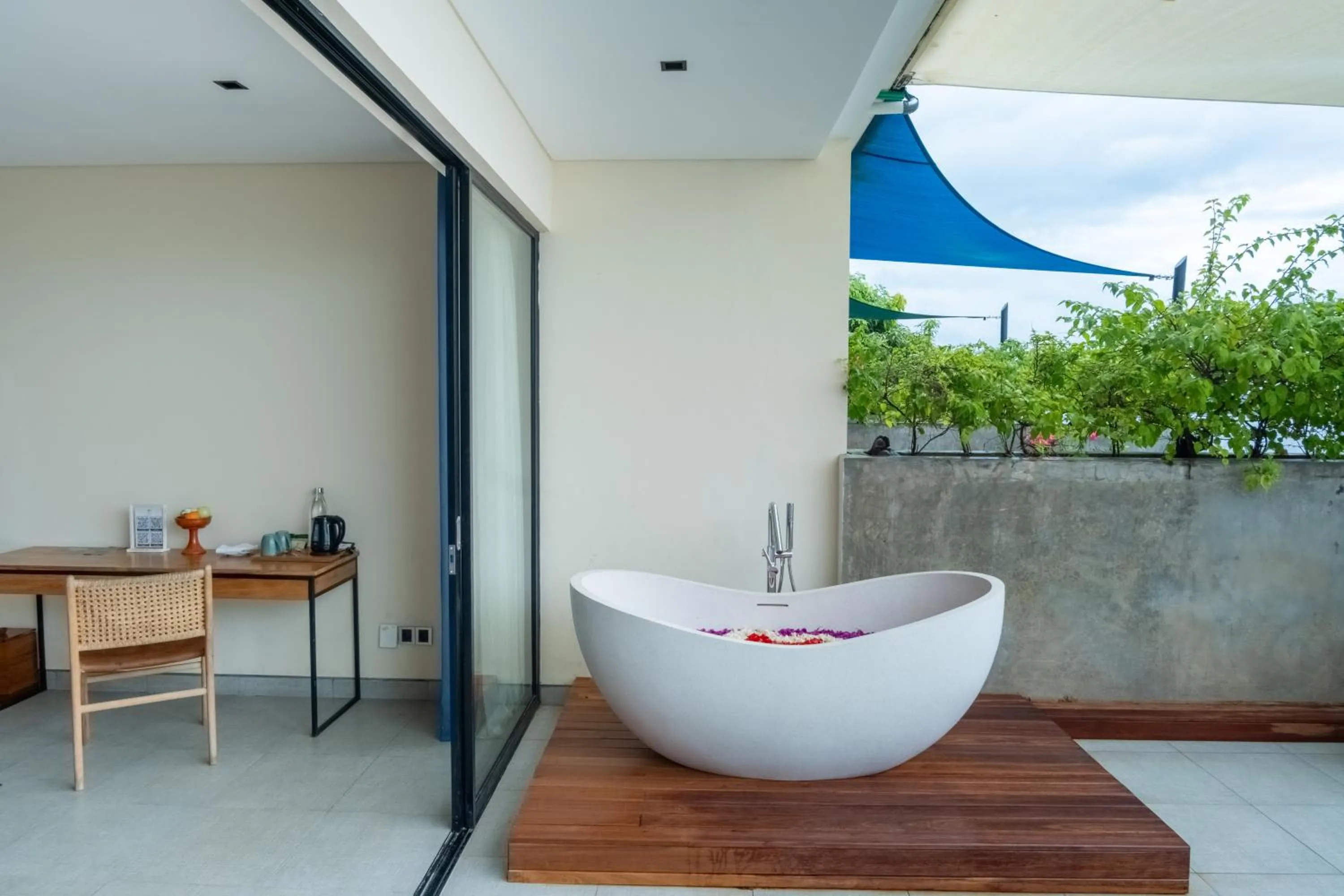 Patio in Adiwana Warnakali Resort