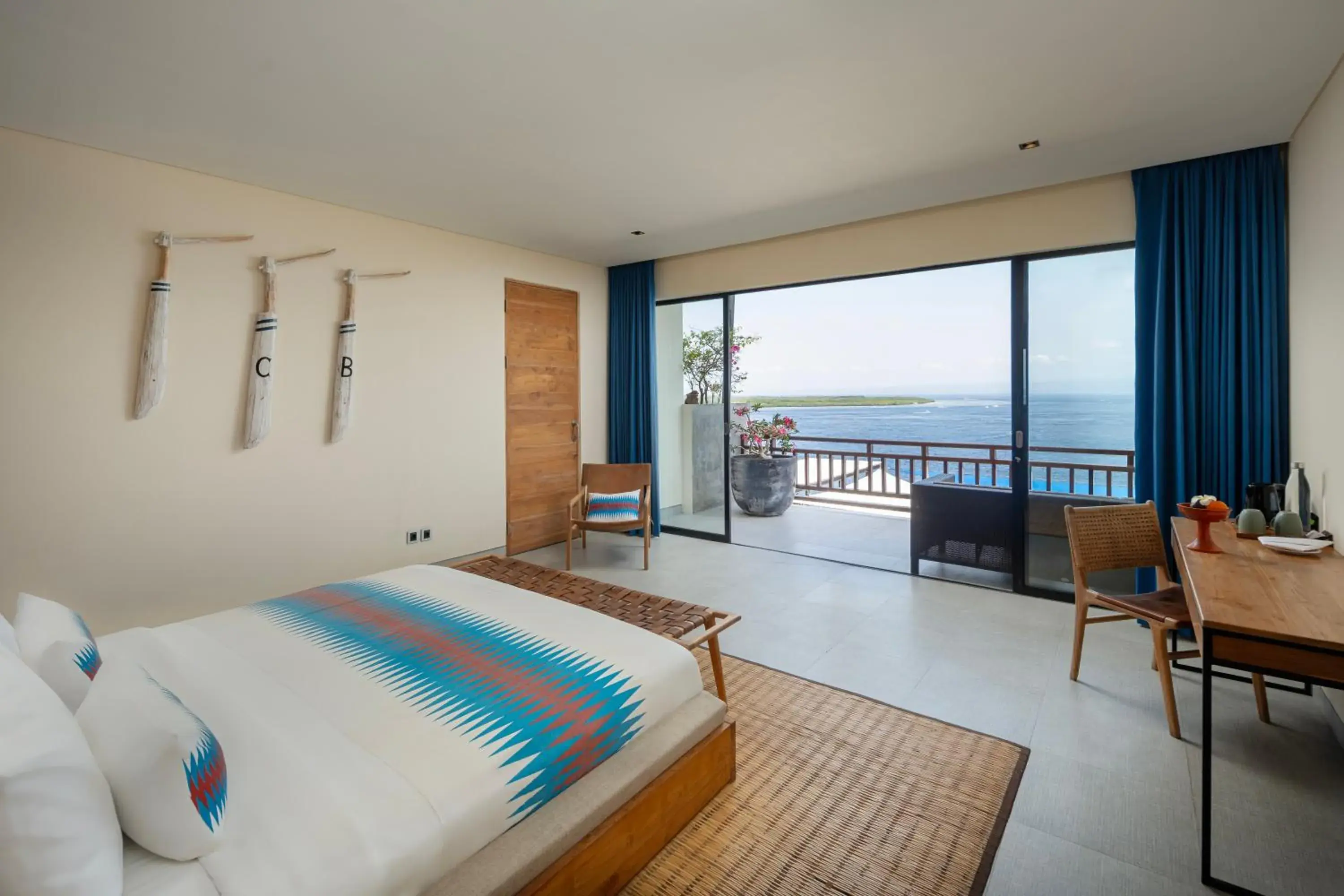 Bed in Adiwana Warnakali Resort Bed in Adiwana Warnakali Resort