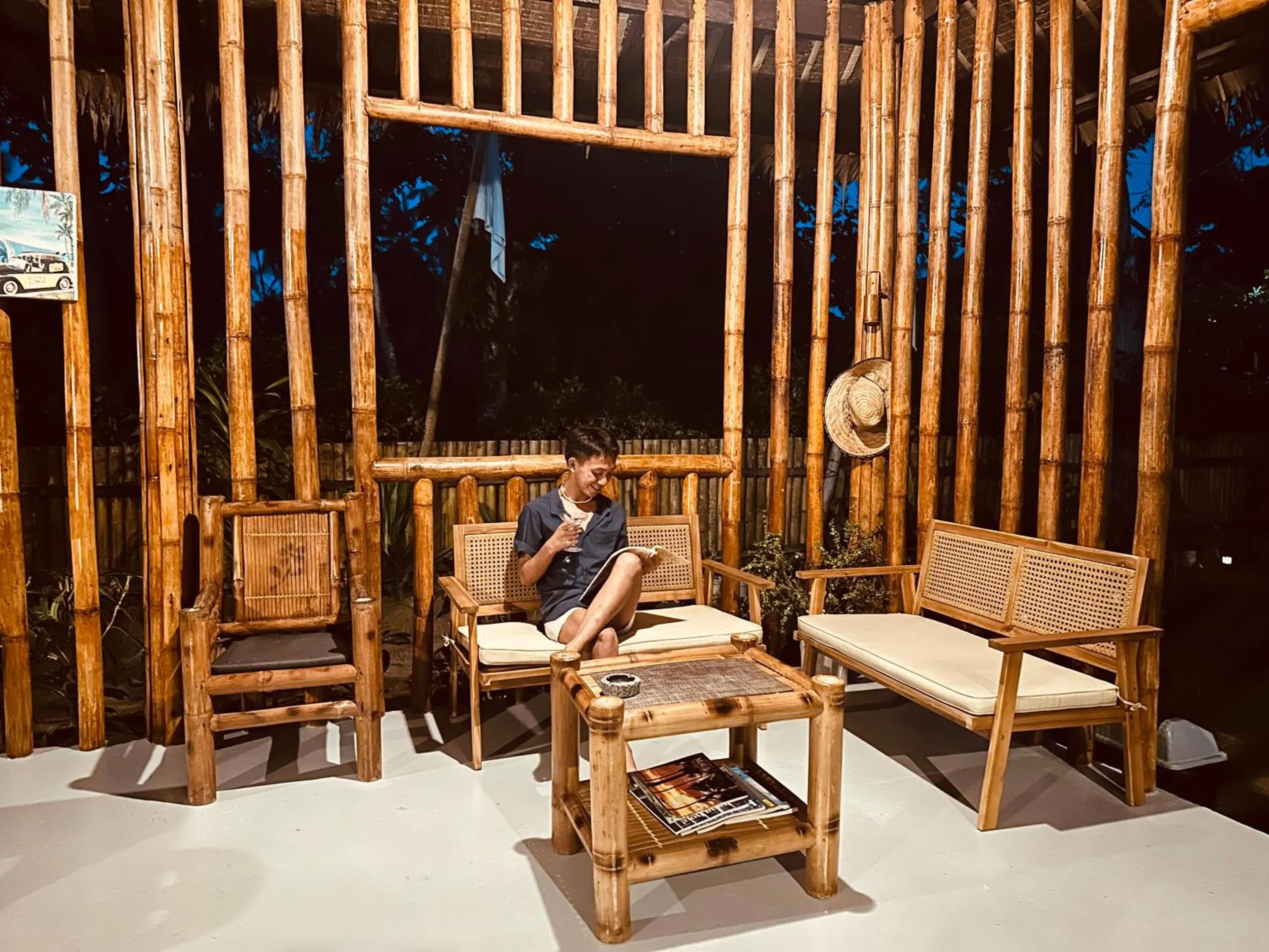 Seating area in Loboc Cool River Resort