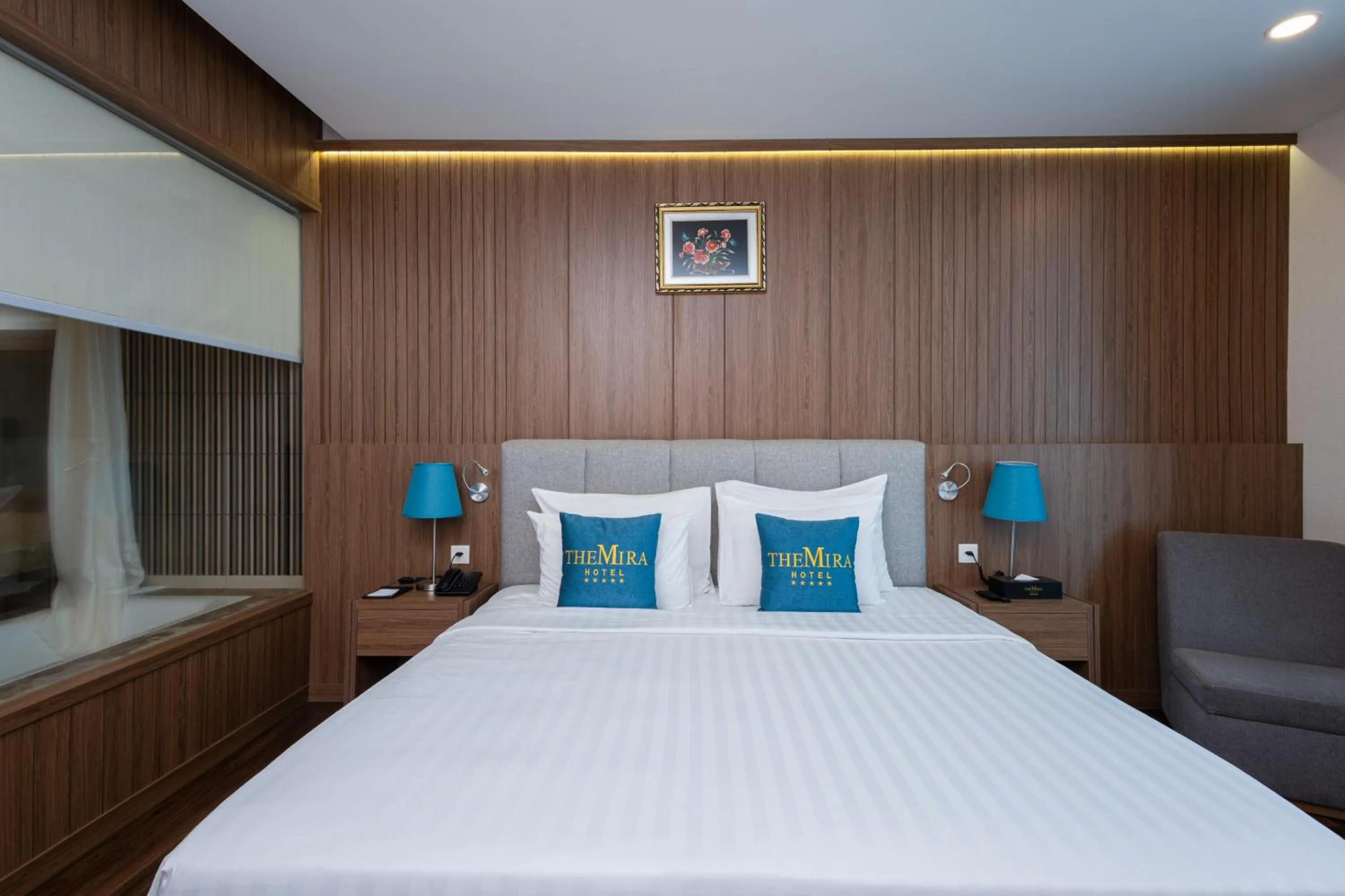 Bed in The Mira Hotel