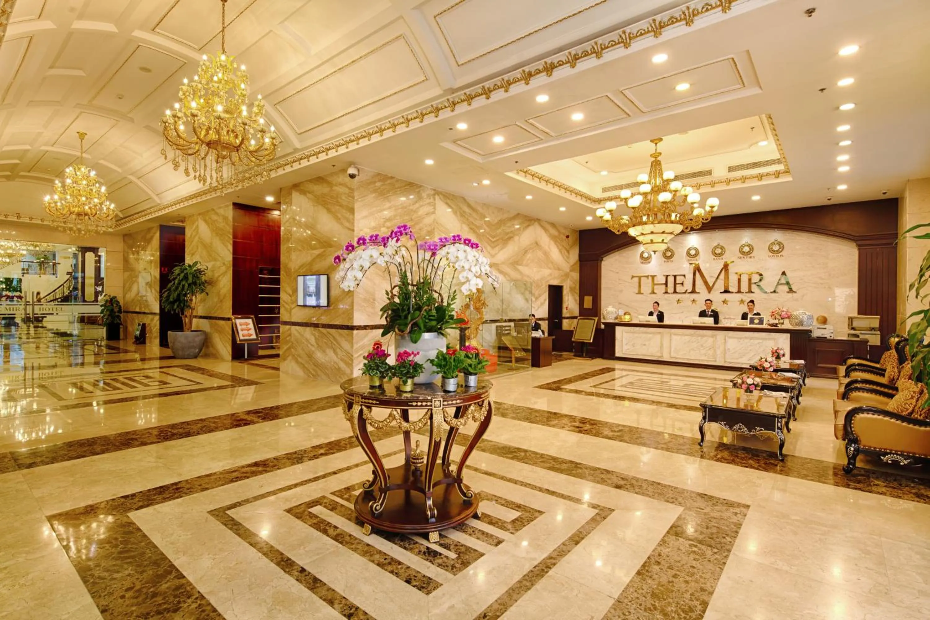 Lobby or reception in The Mira Hotel