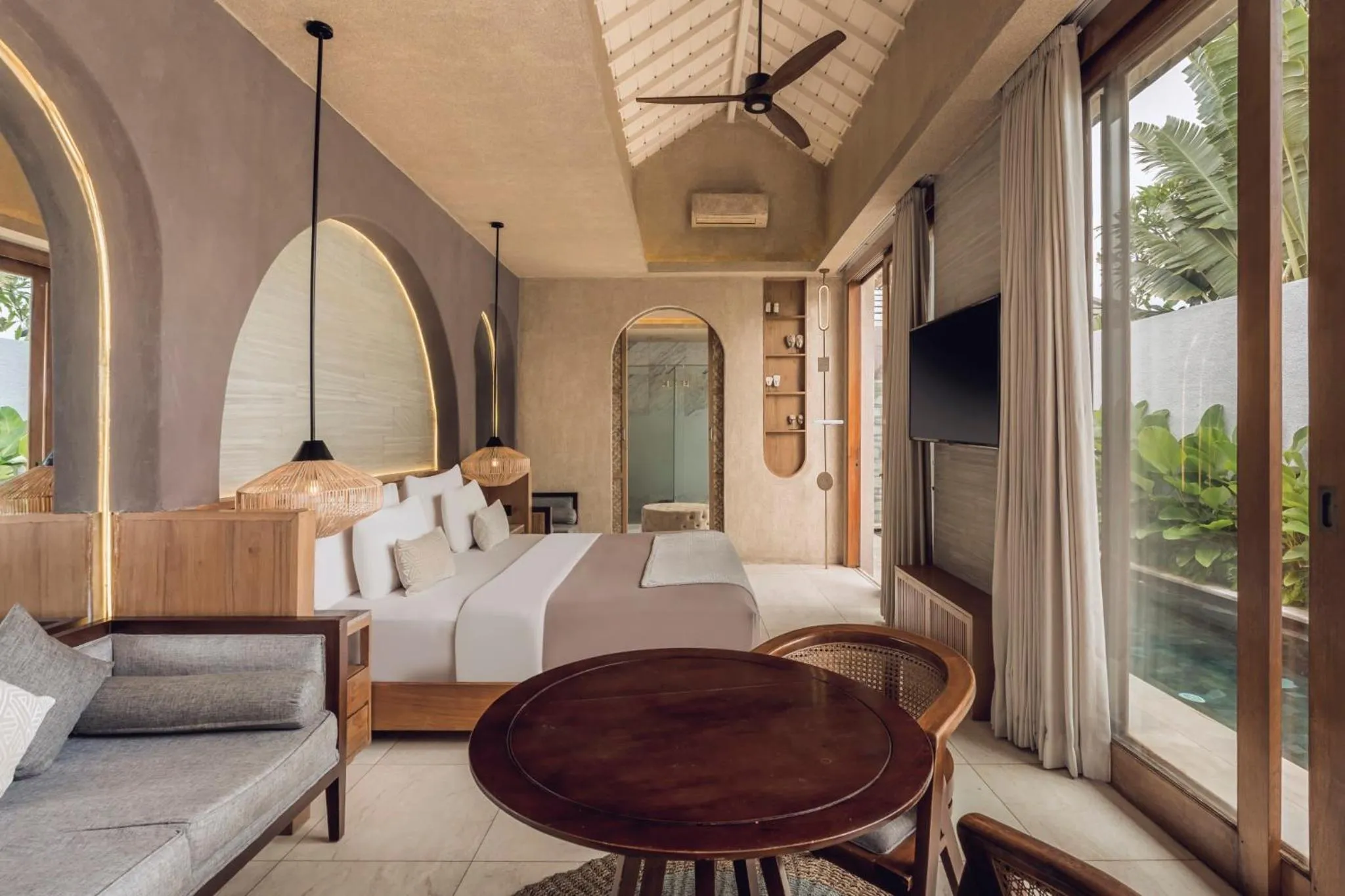 Bedroom, Bed in Astera Villa Seminyak by Ini Vie Hospitality