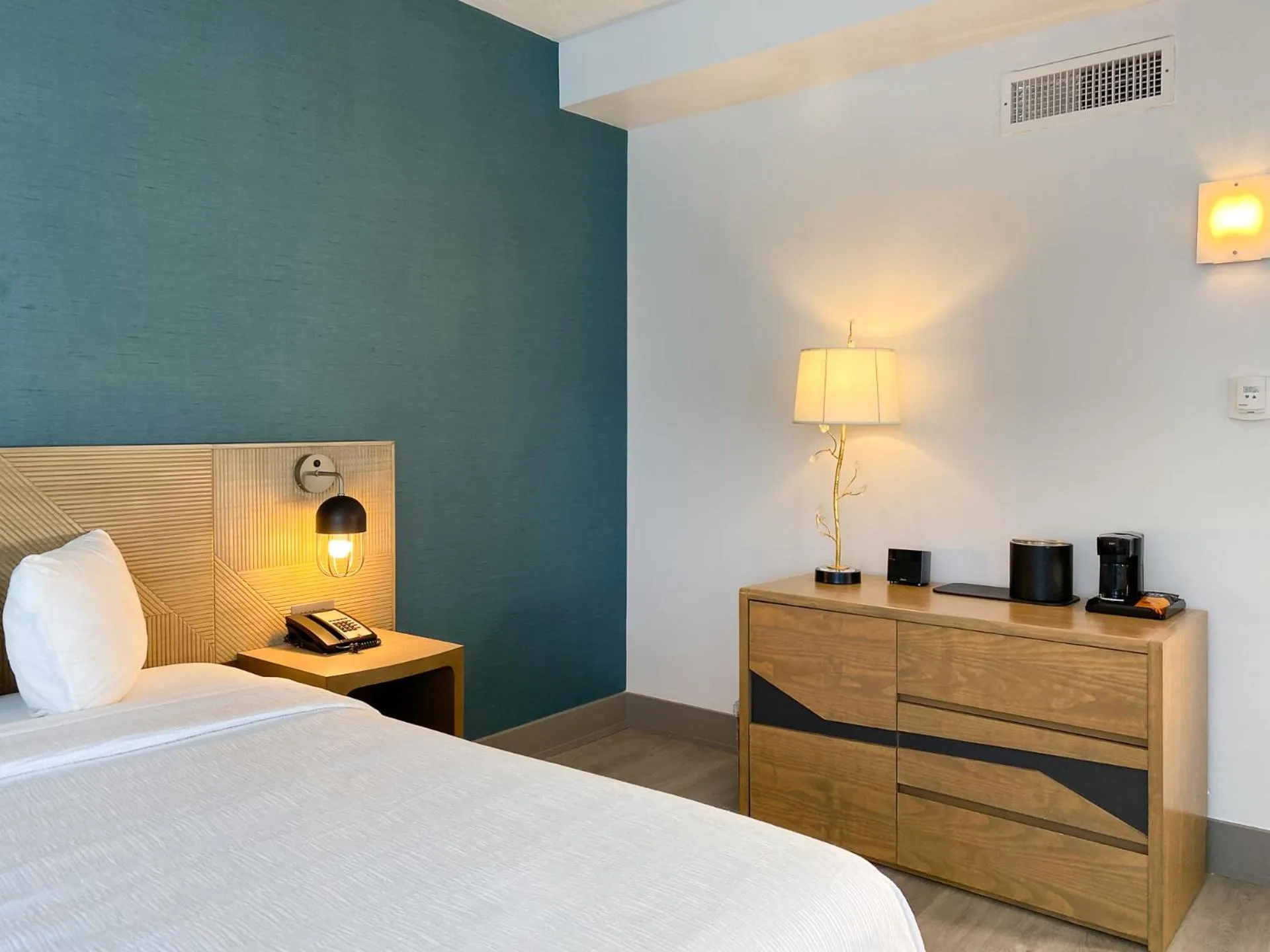furniture, Bed in Marseilles Beachfront Hotel