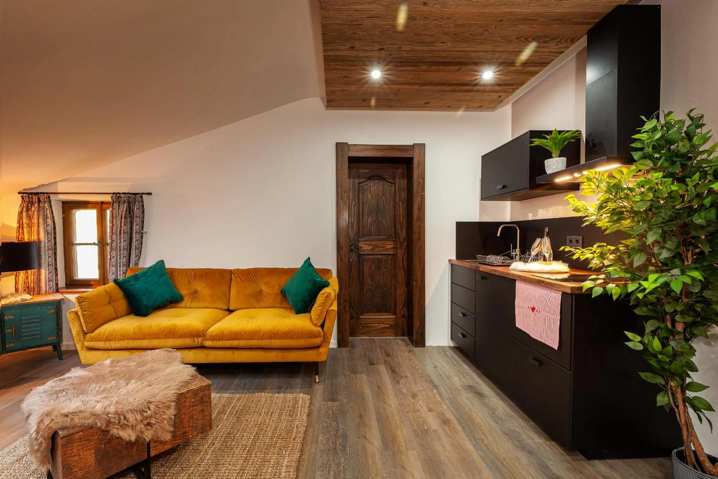 Kitchen or kitchenette in Haus Magnushof