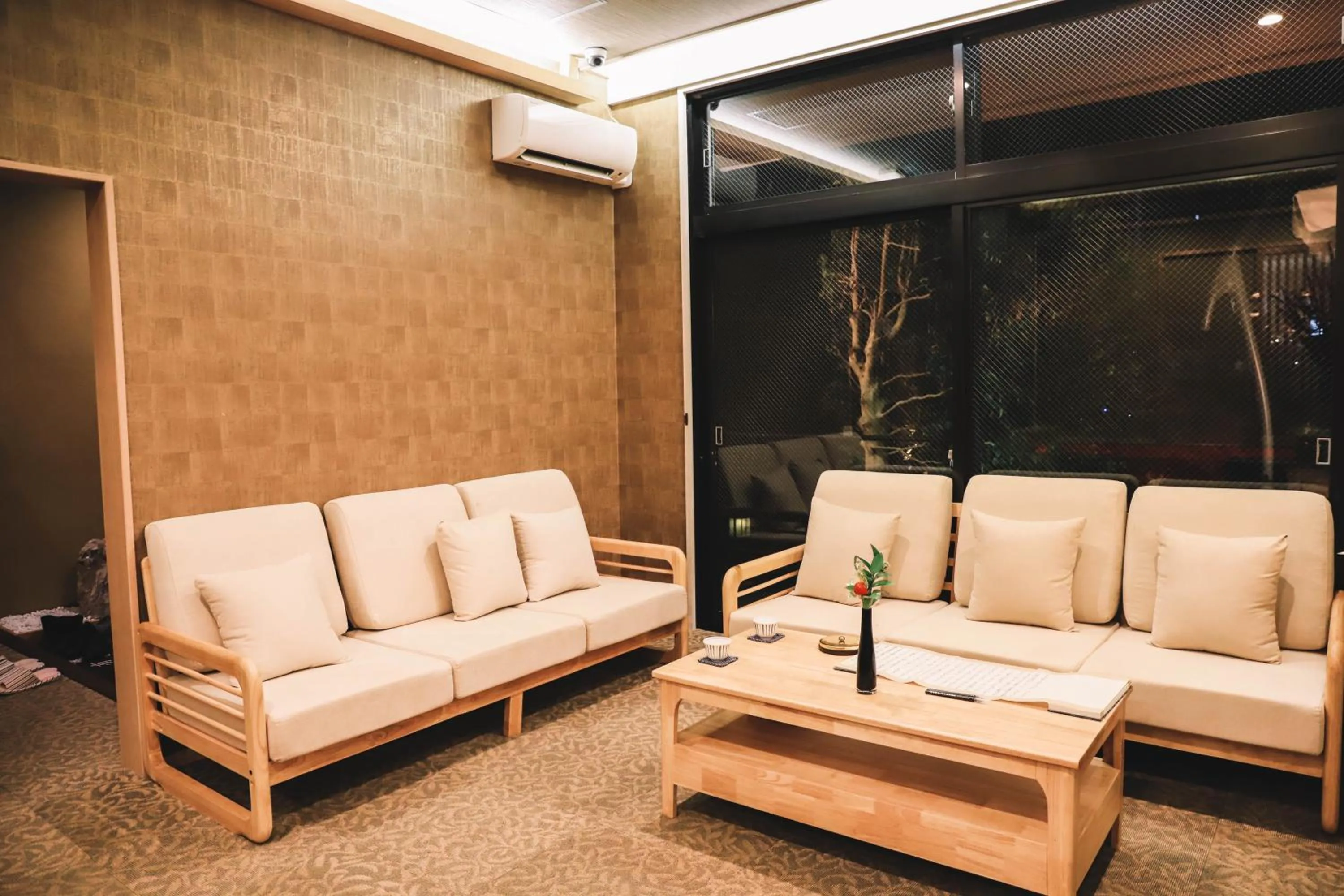 Seating area in Waseido Zen