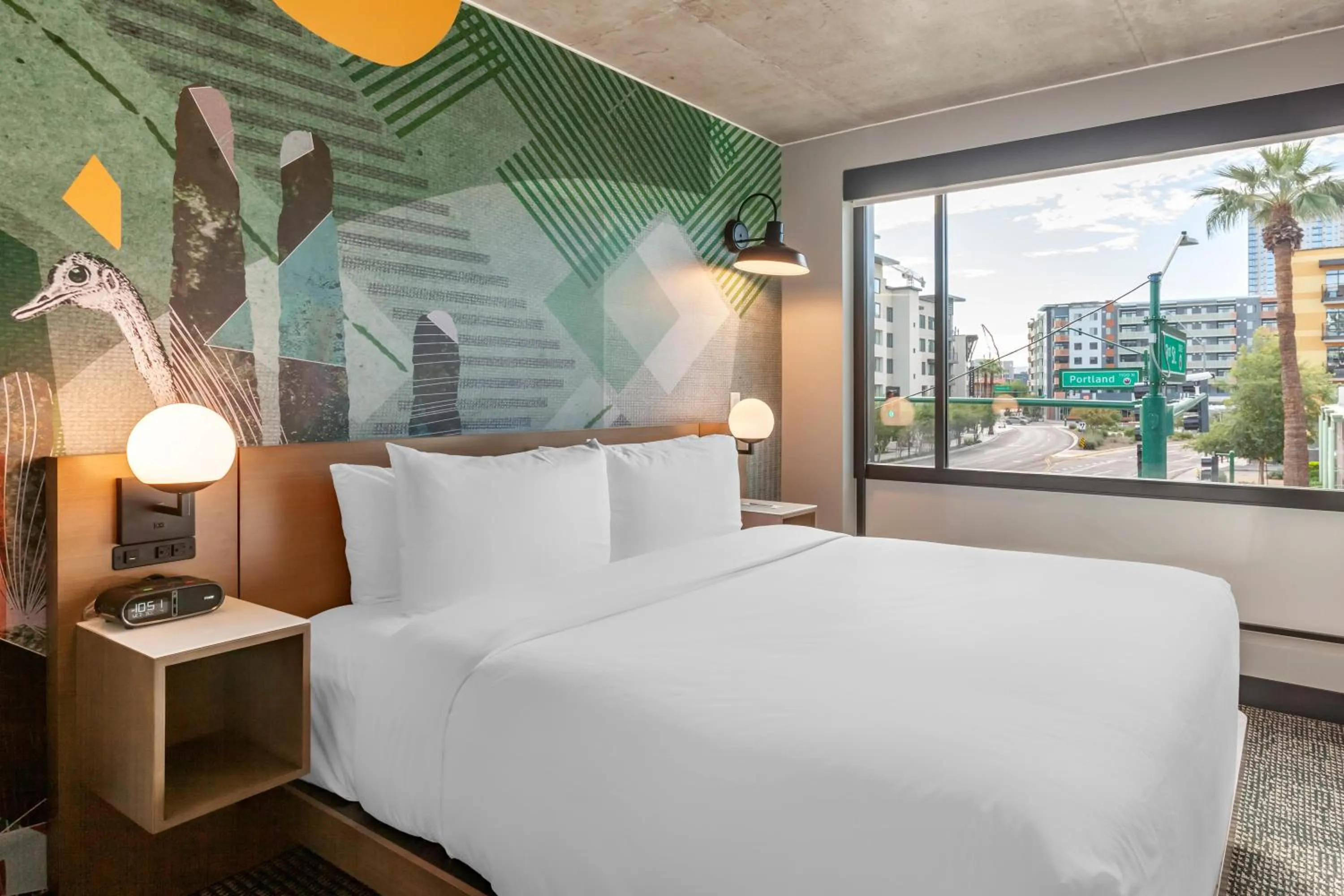 Bed in Cambria Downtown Phoenix Convention & Airport Hotel