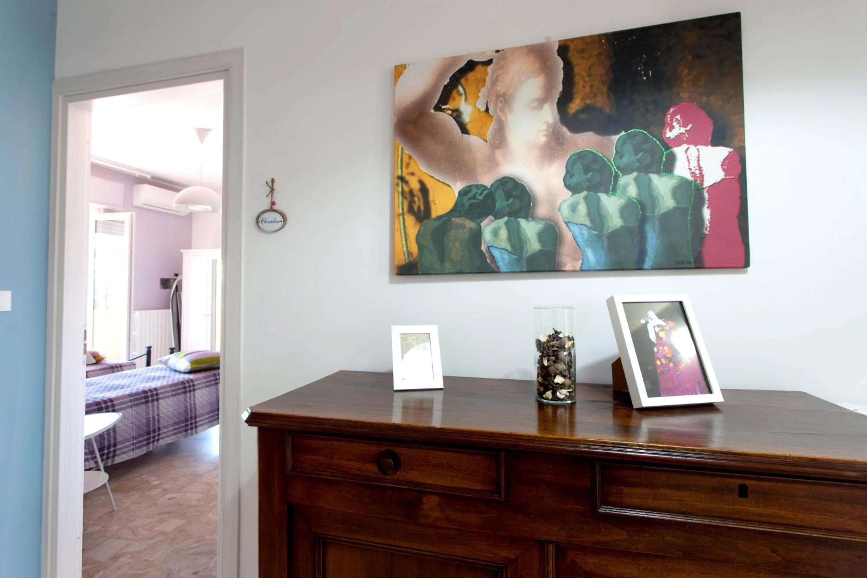 View (from property/room), Bed in B&B I Poeti