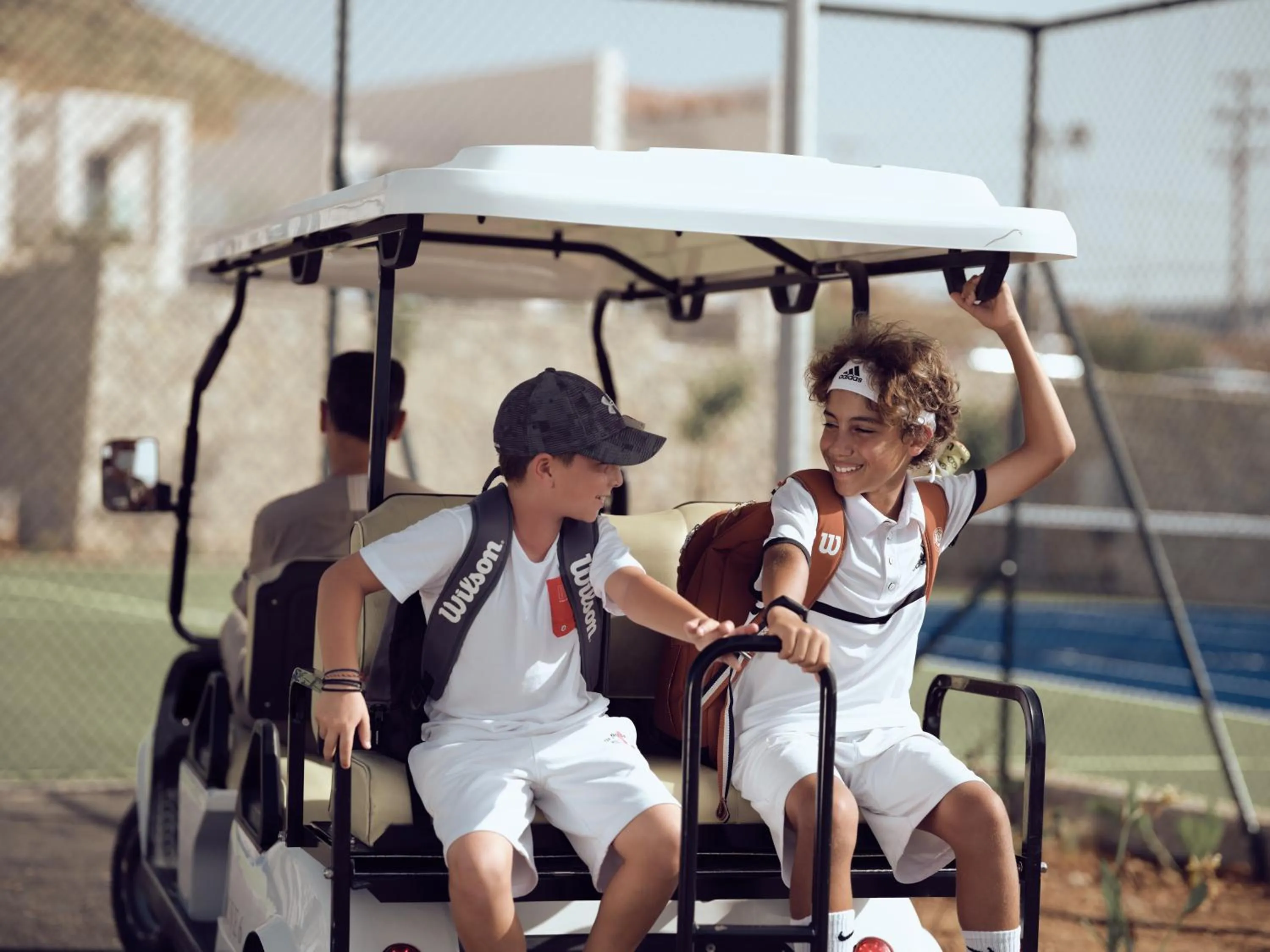 Tennis court in The Royal Senses Resort & Spa Crete, Curio Collection by Hilton