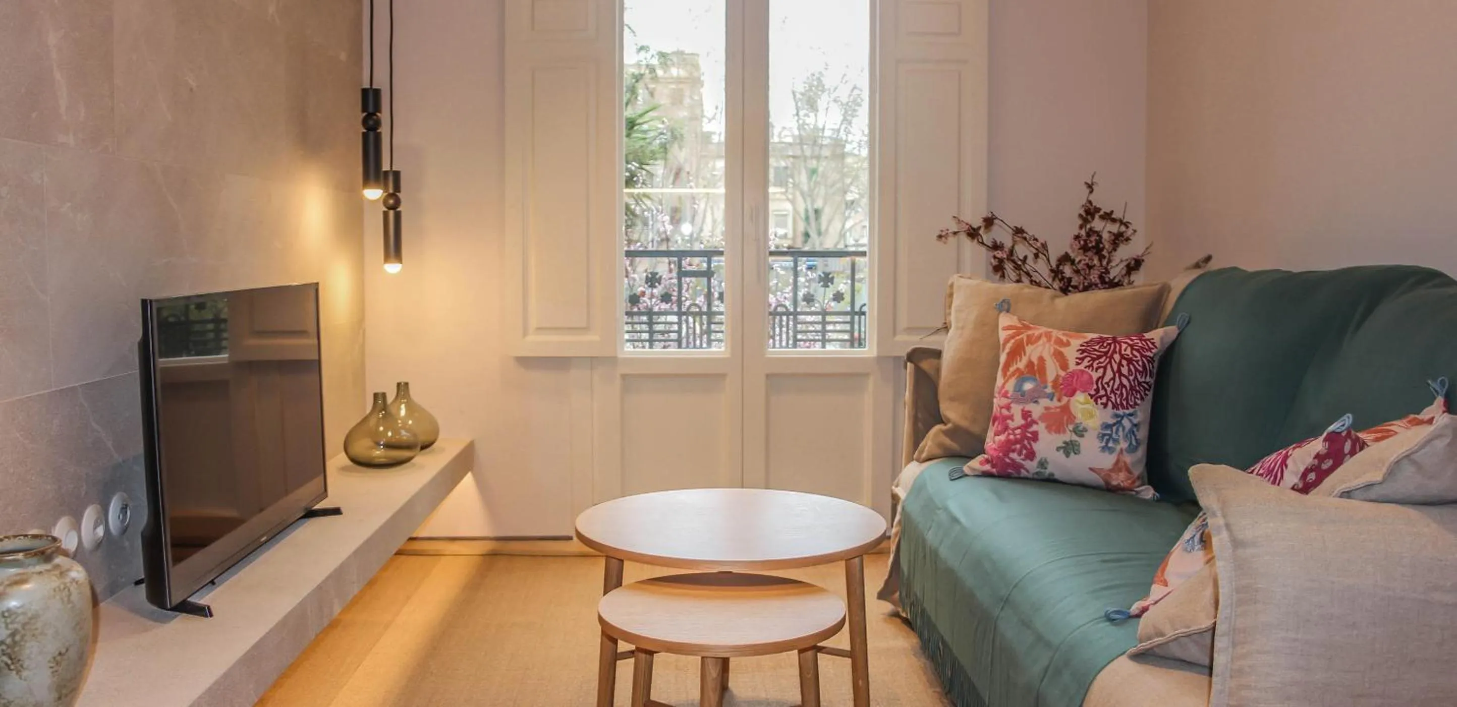 Living room in The Boc Suites