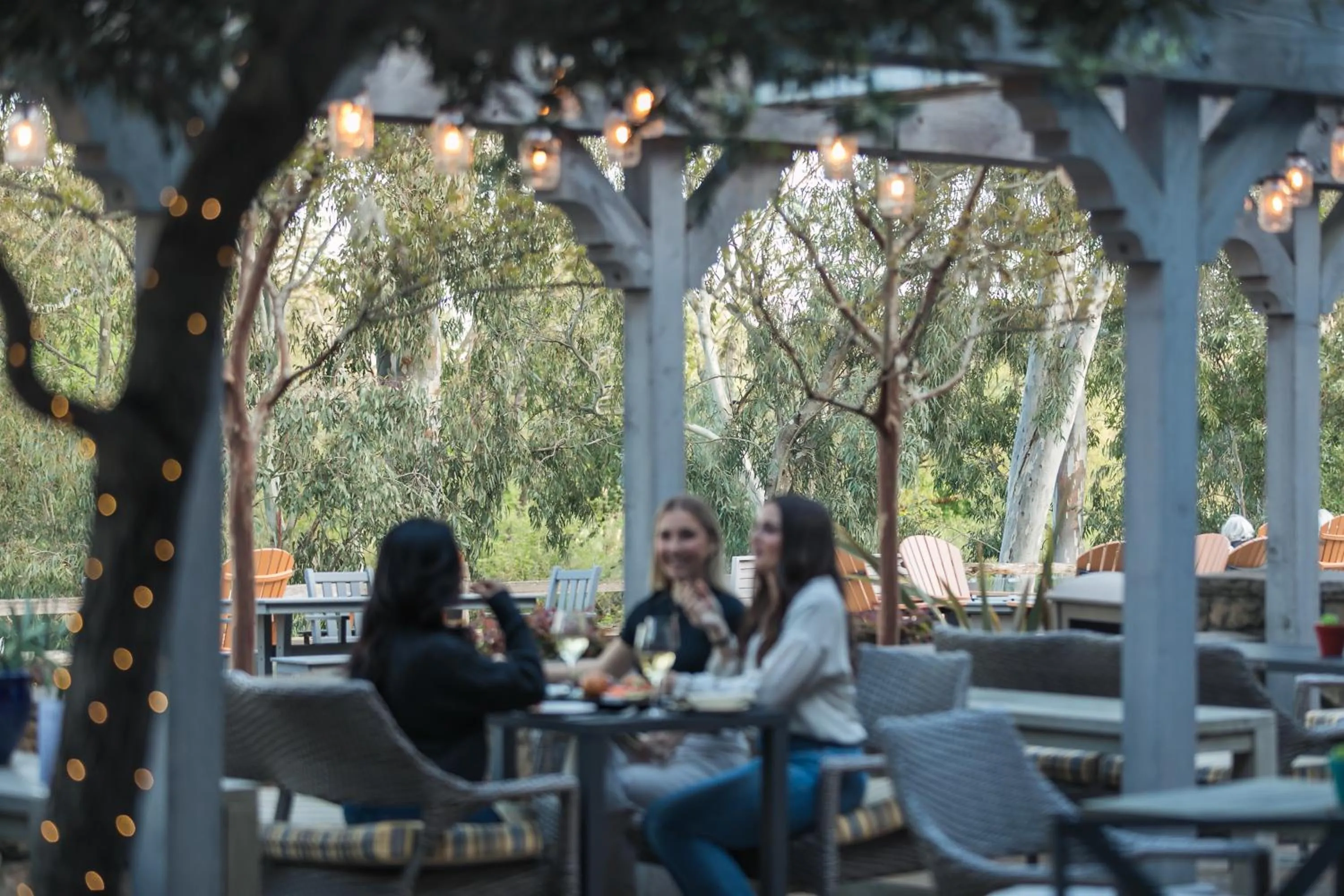 Patio in River Terrace Inn, a Noble House Hotel