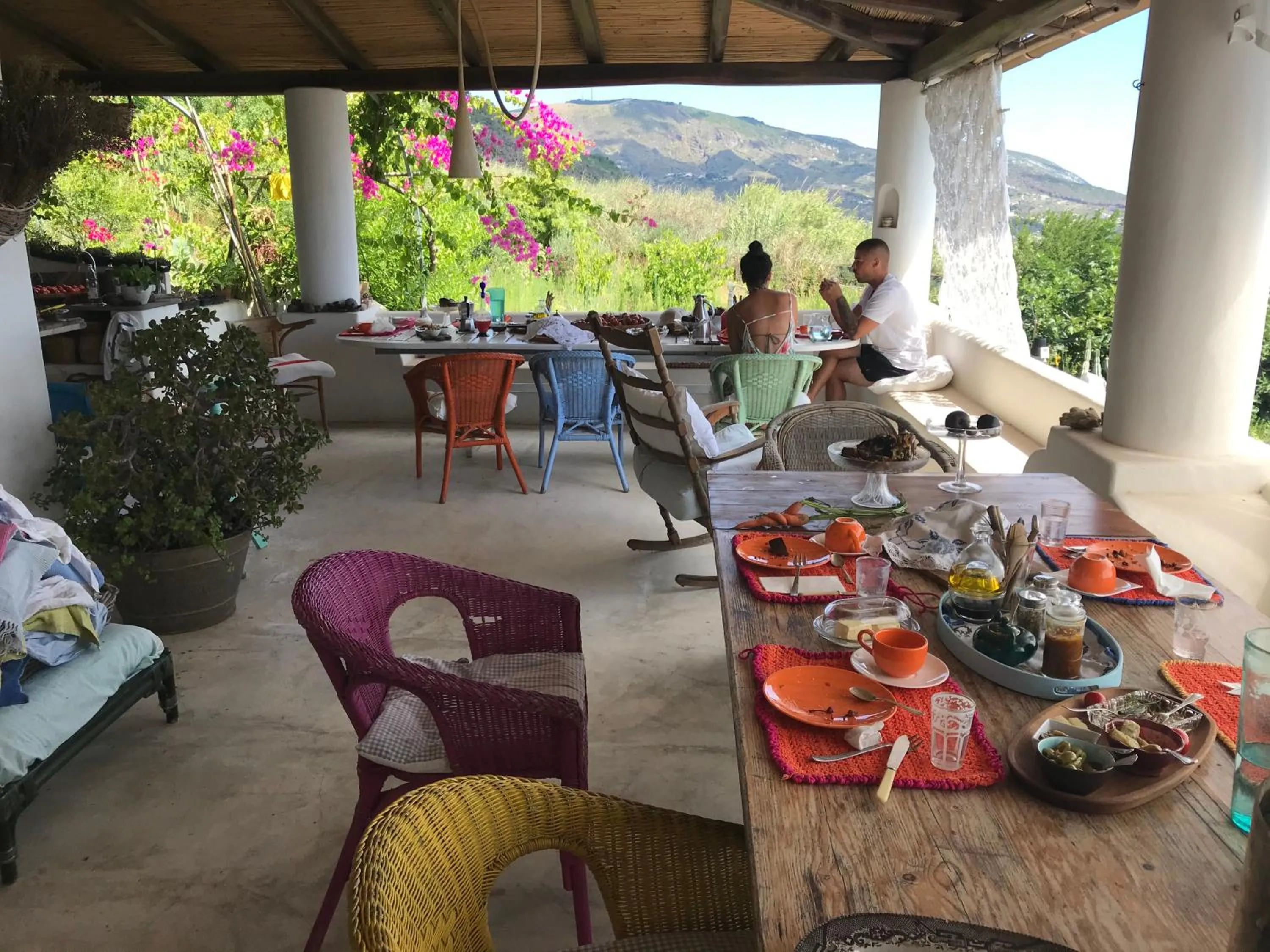 Patio in B&B Al Salvatore Di Lipari