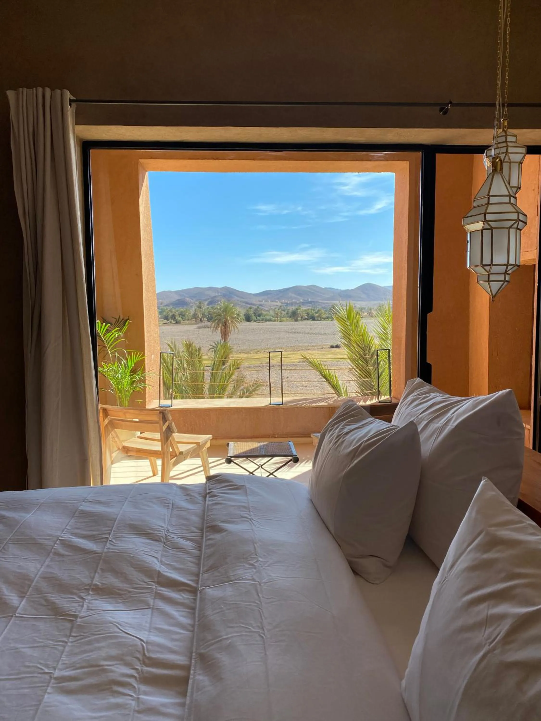 Mountain view, Bed in Kasbah Tamsna