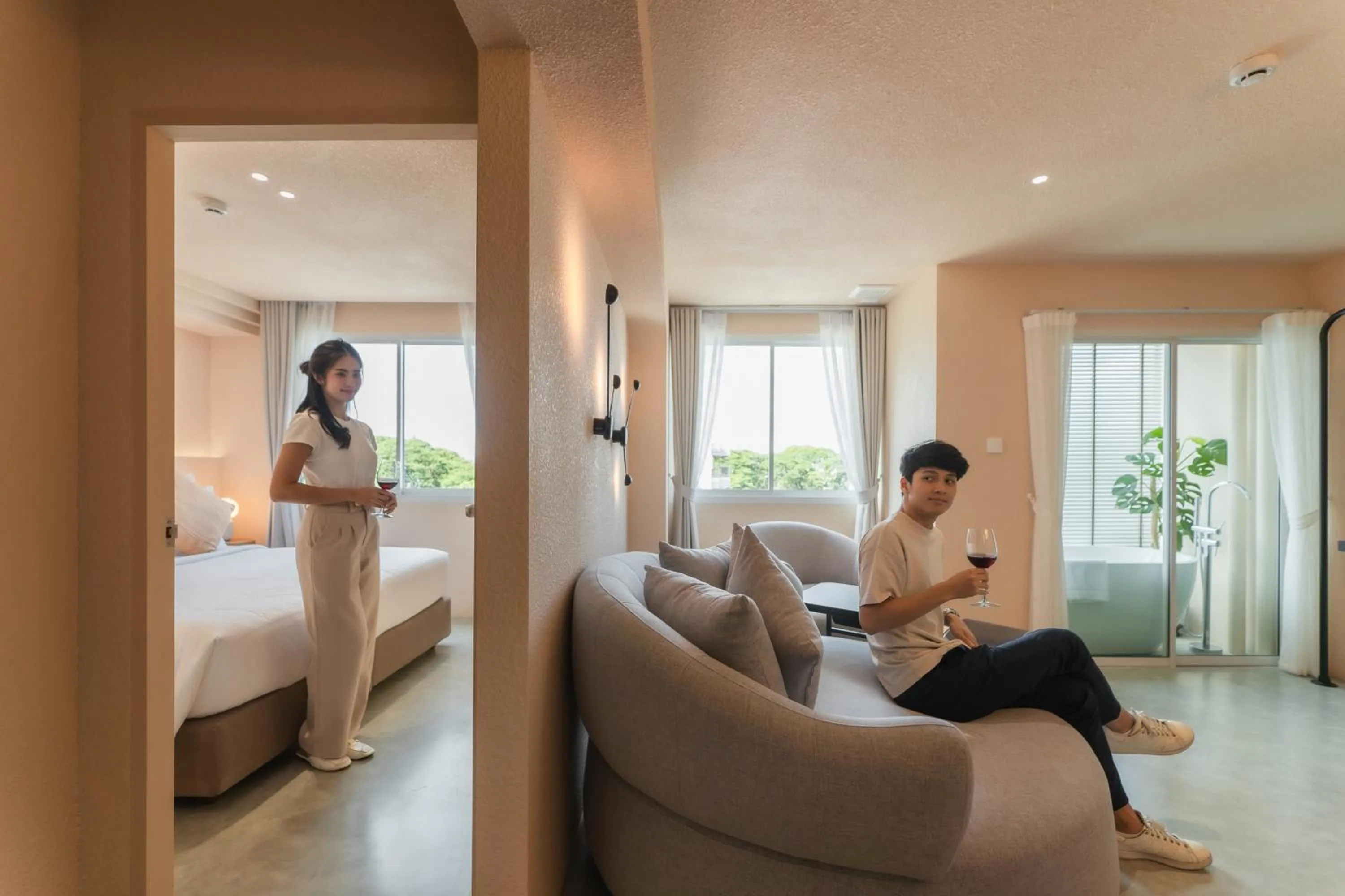 Bed in Mai Hotel Chiang Mai ใหม่โฮเทล เชียงใหม่