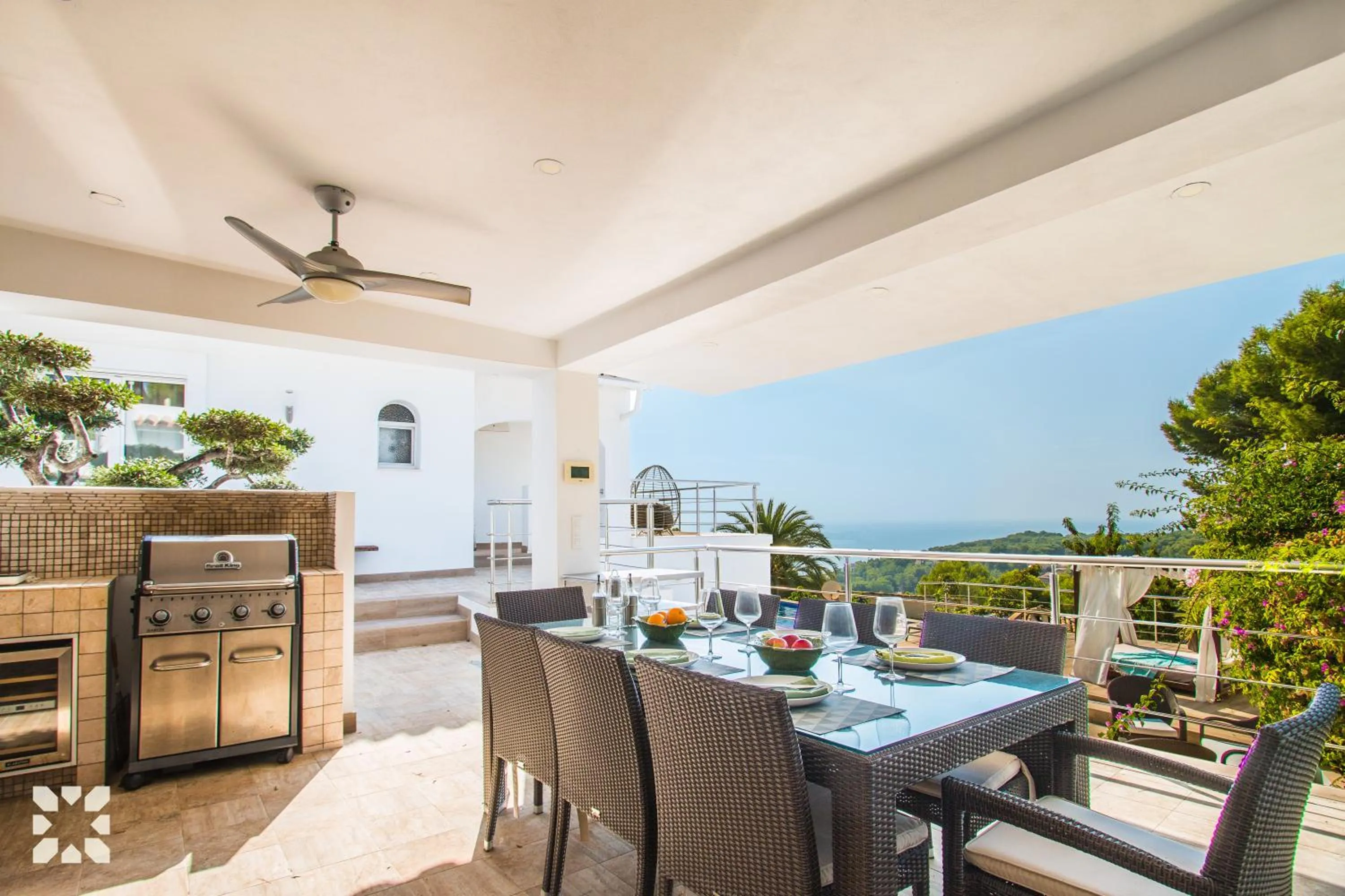 Patio in Villa La Casa Blanca by Abahana Villas