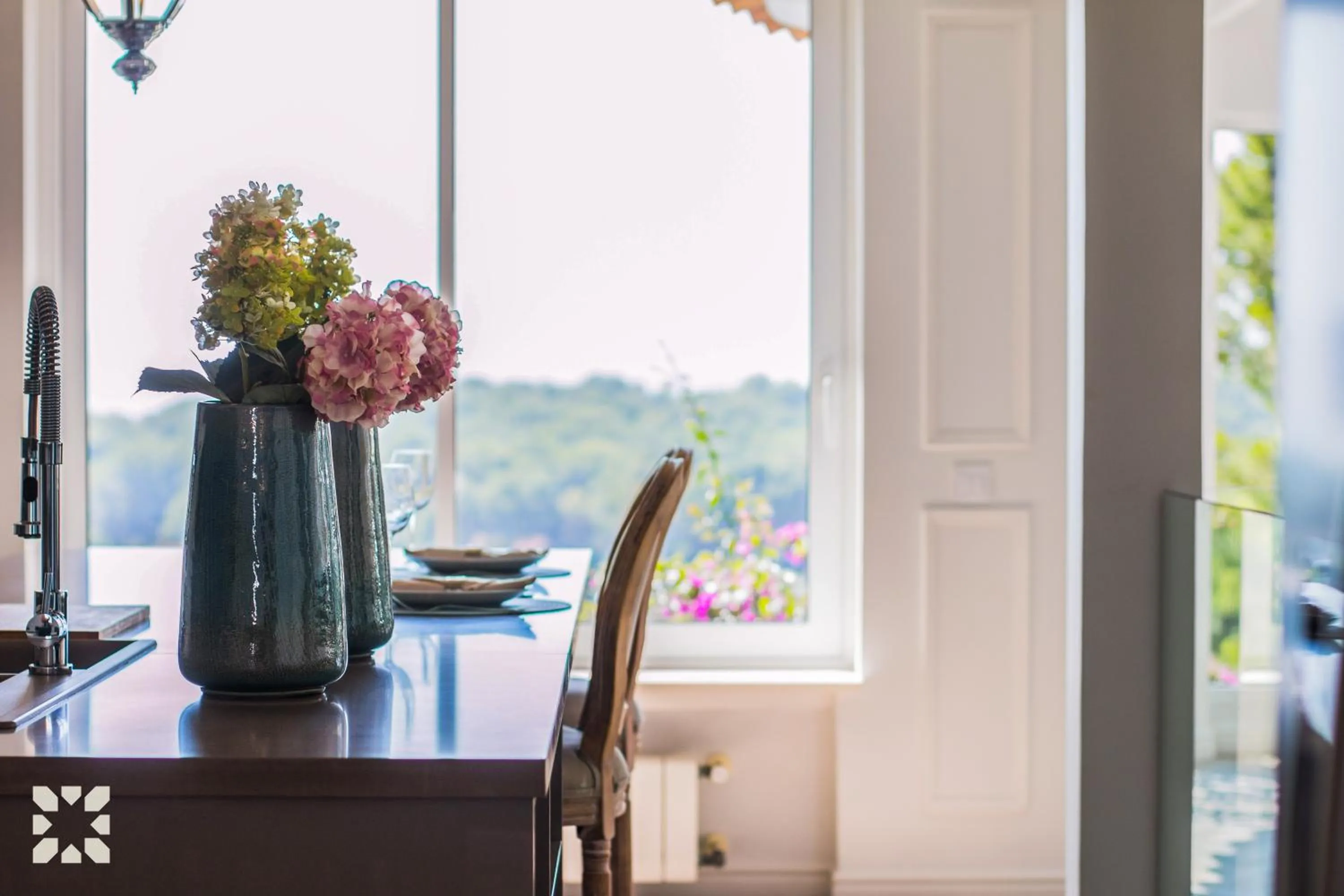 Dining area in Villa La Casa Blanca by Abahana Villas
