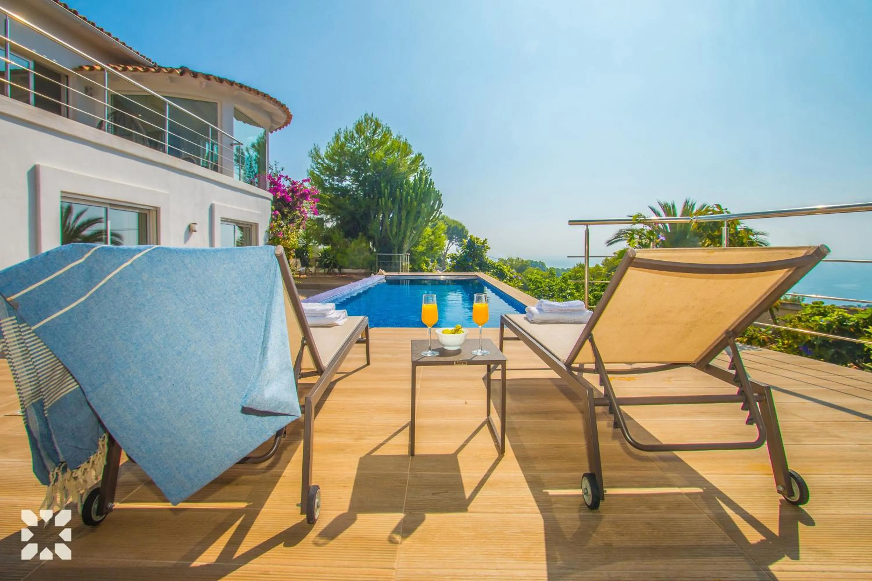 Patio in Villa La Casa Blanca by Abahana Villas