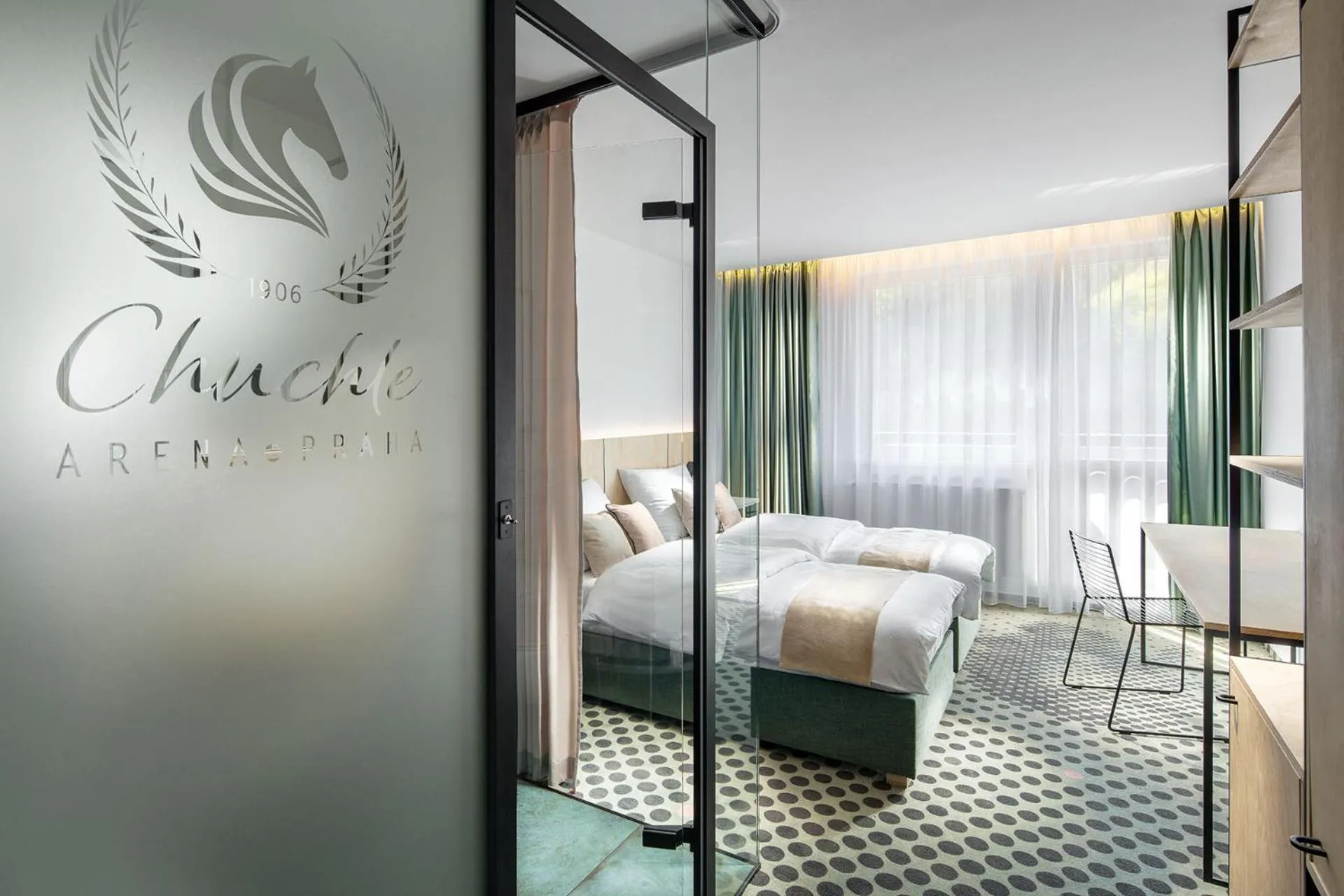 Bedroom, Bed in B&B Chuchle Arena Praha