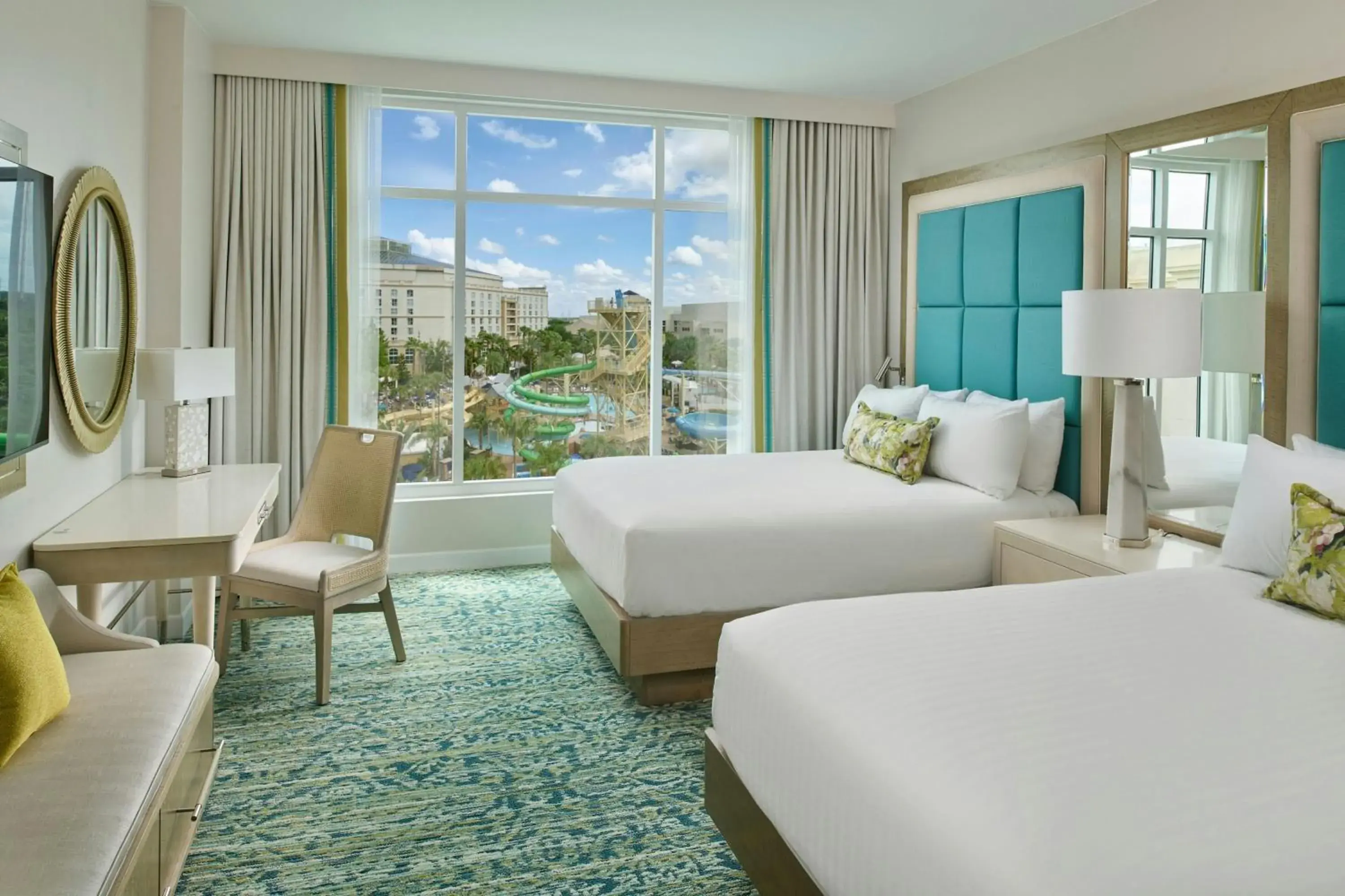 Two Queen Beds with Water Park View - Gulf Coast Tower/Hearing Accessible in Gaylord Palms Resort & Convention Center Two Queen Beds with Water Park View - Gulf Coast Tower/Hearing Accessible in Gaylord Palms Resort & Convention Center