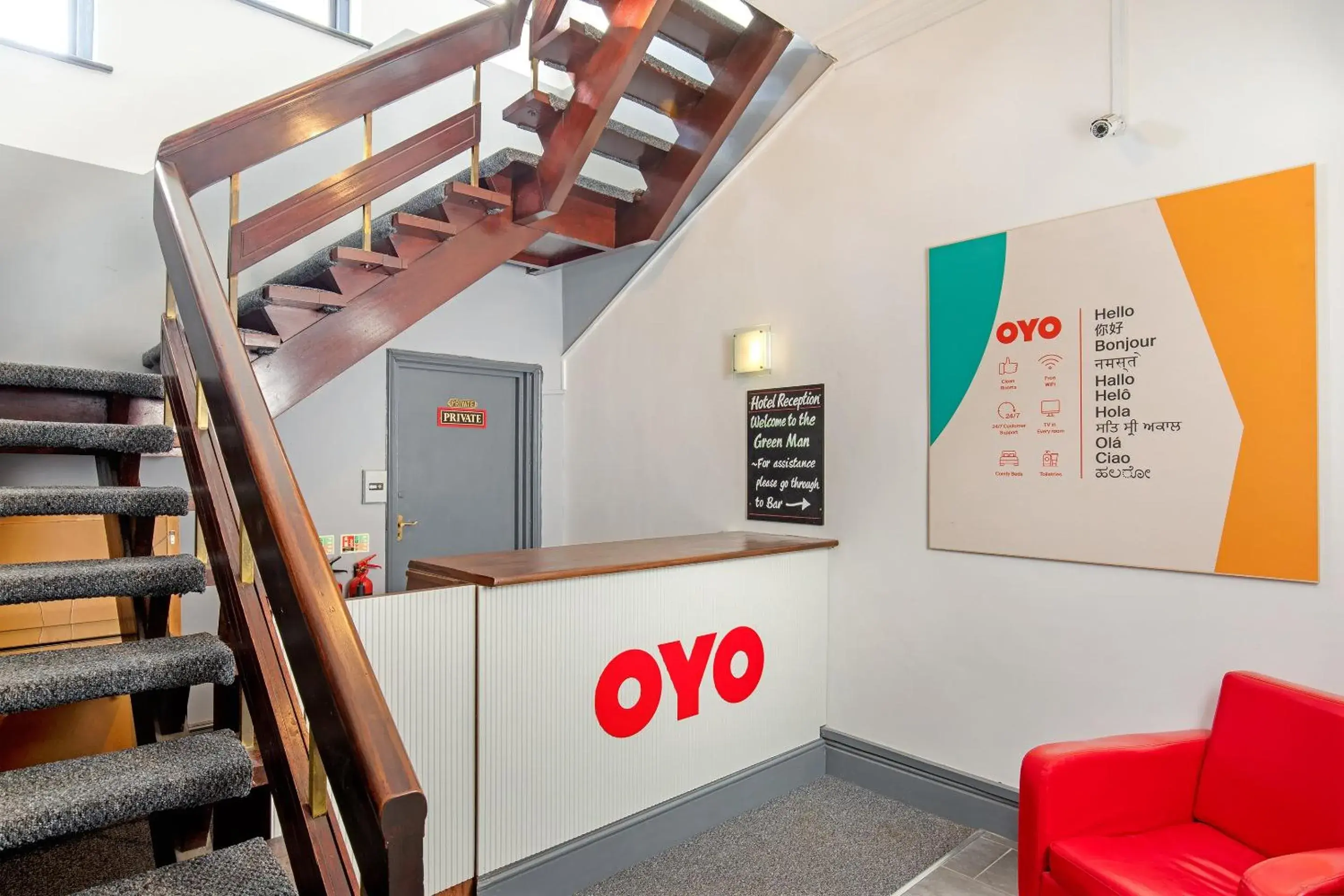 Lobby or reception in OYO The Green Man Pub And Hotel Lobby or reception in OYO The Green Man Pub And Hotel