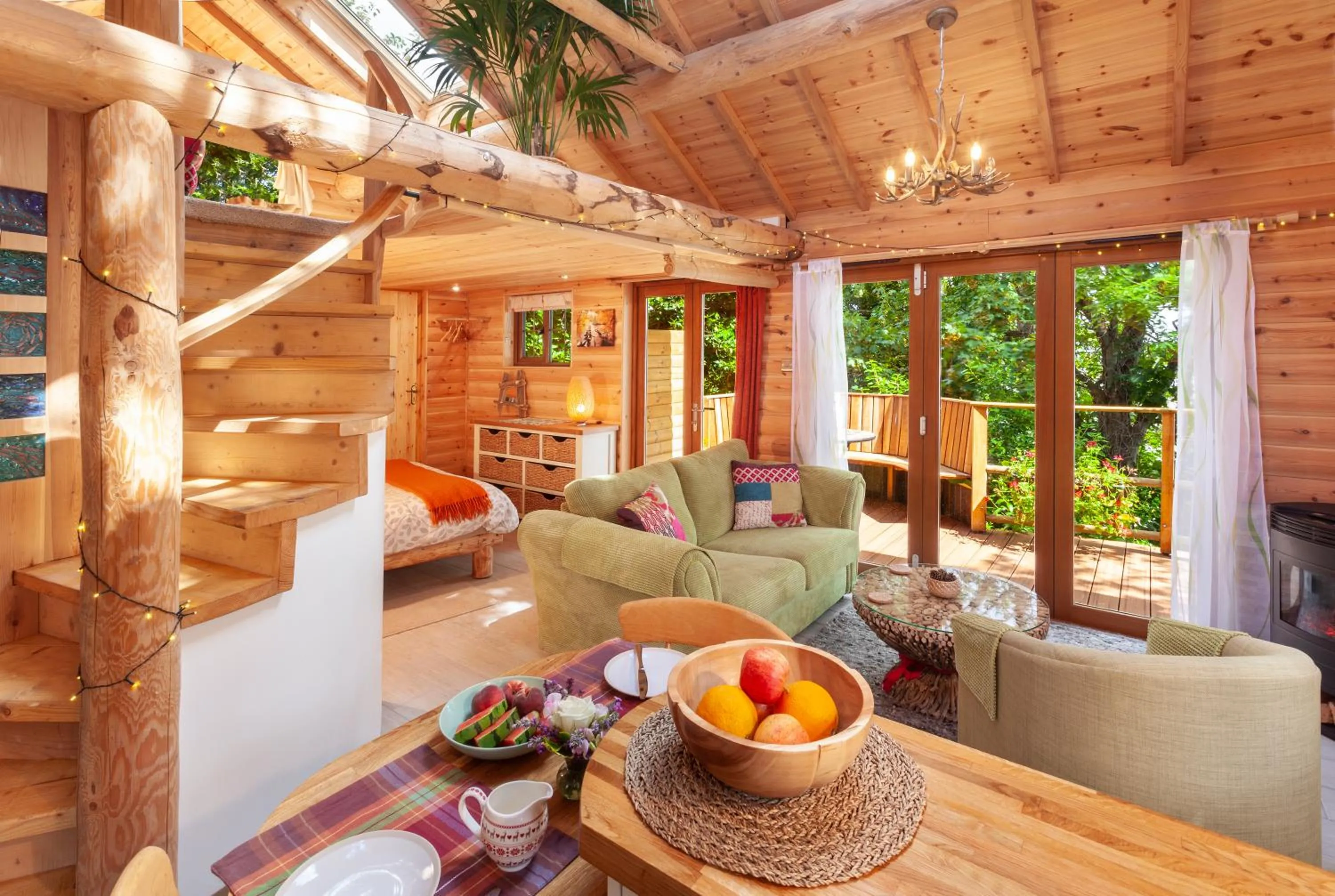Porthole Log Cabin