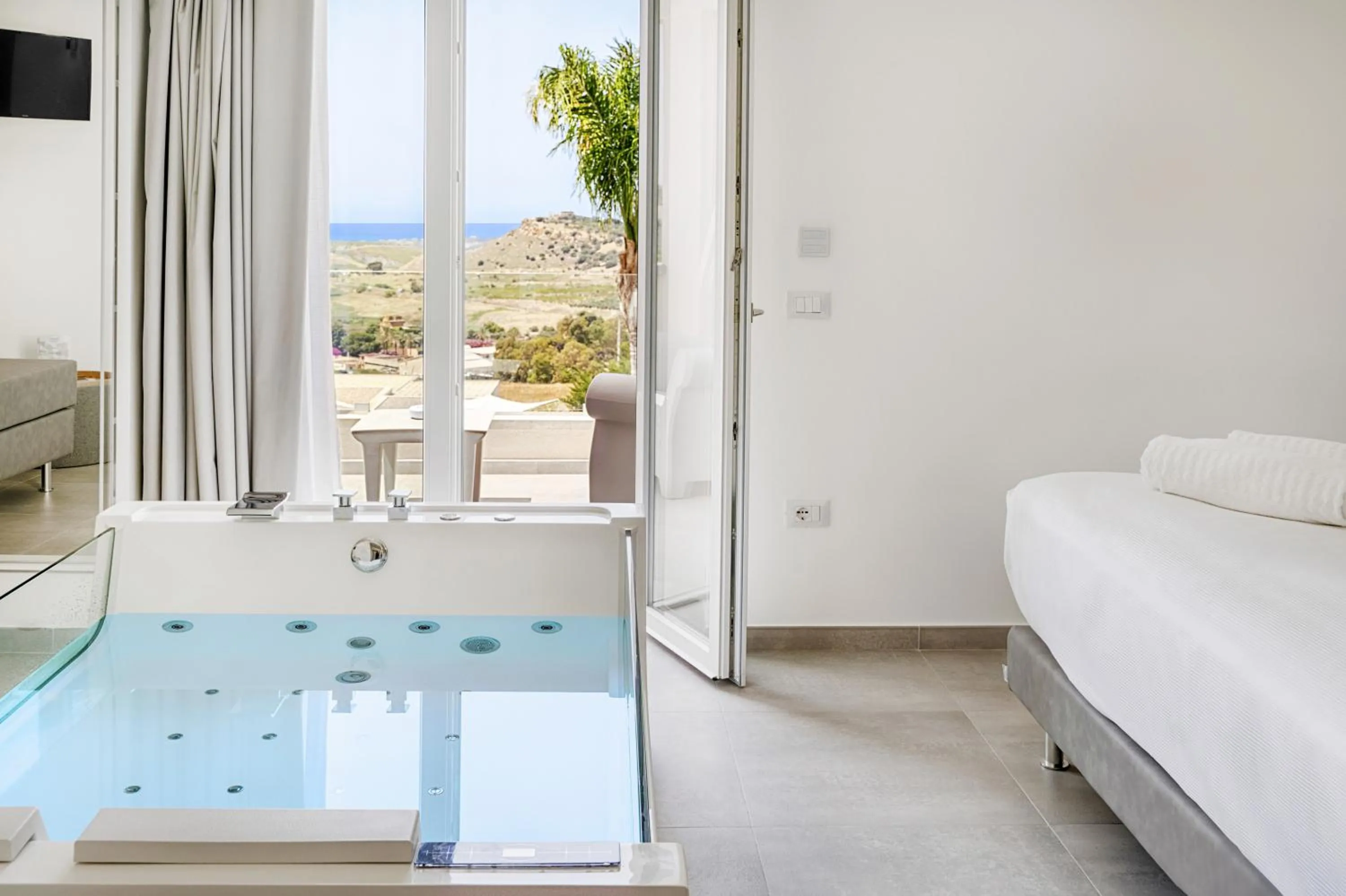 View (from property/room), Bed in Doric Eco Boutique Resort & Spa - Sicily