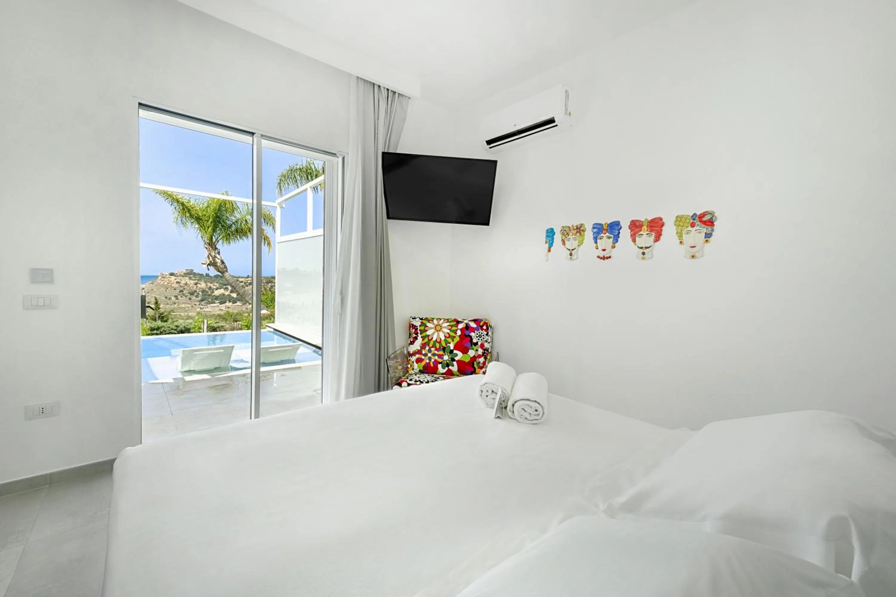 View (from property/room), Bed in Doric Eco Boutique Resort & Spa - Sicily