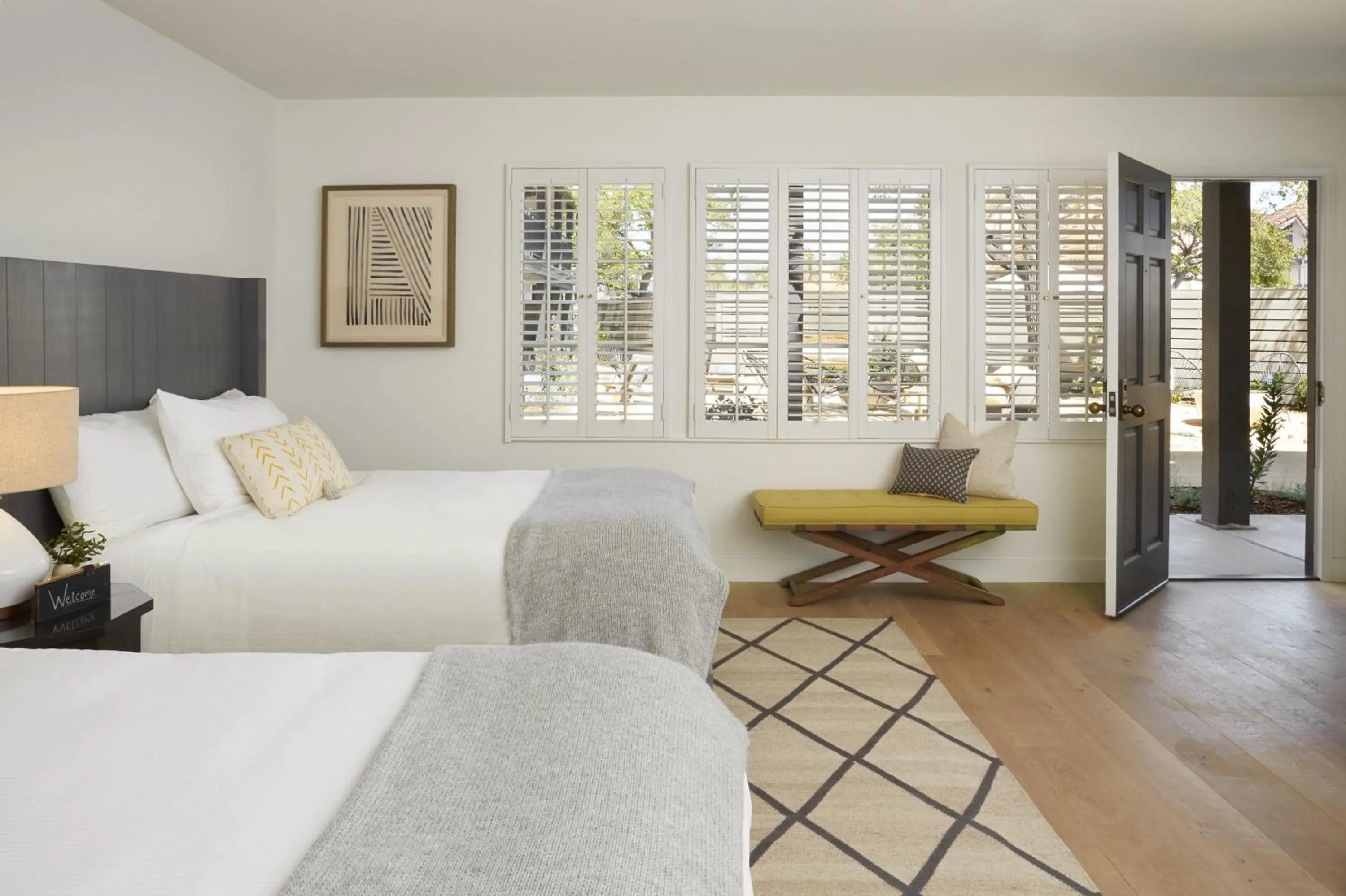 Patio, Bed in The Landsby