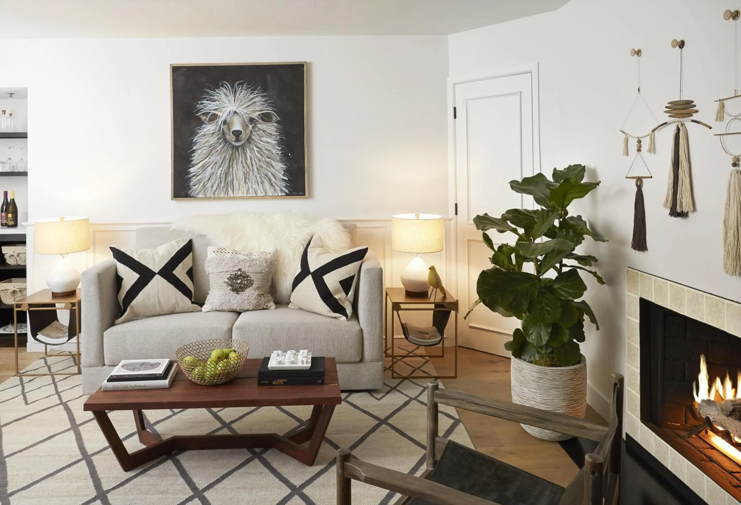 Seating area in The Landsby