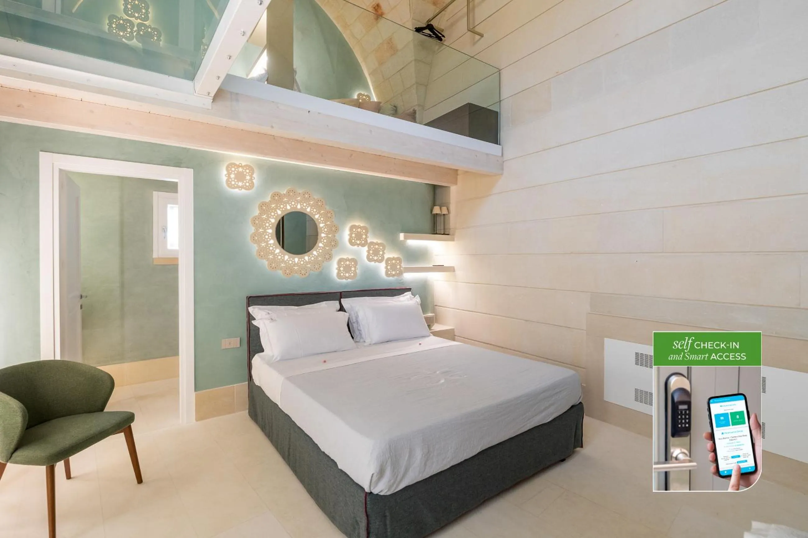 Bed in Corte Dei Granai Meeting & SPA - Raro Rooms Collection