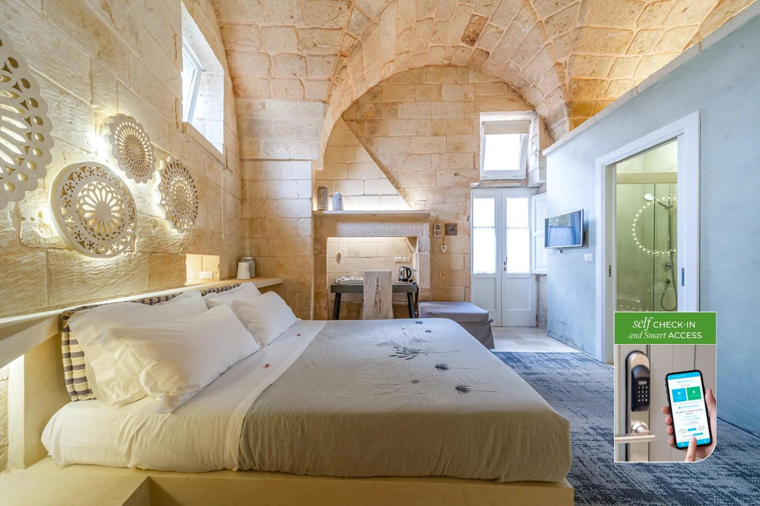 Bed in Corte Dei Granai Meeting & SPA - Raro Rooms Collection