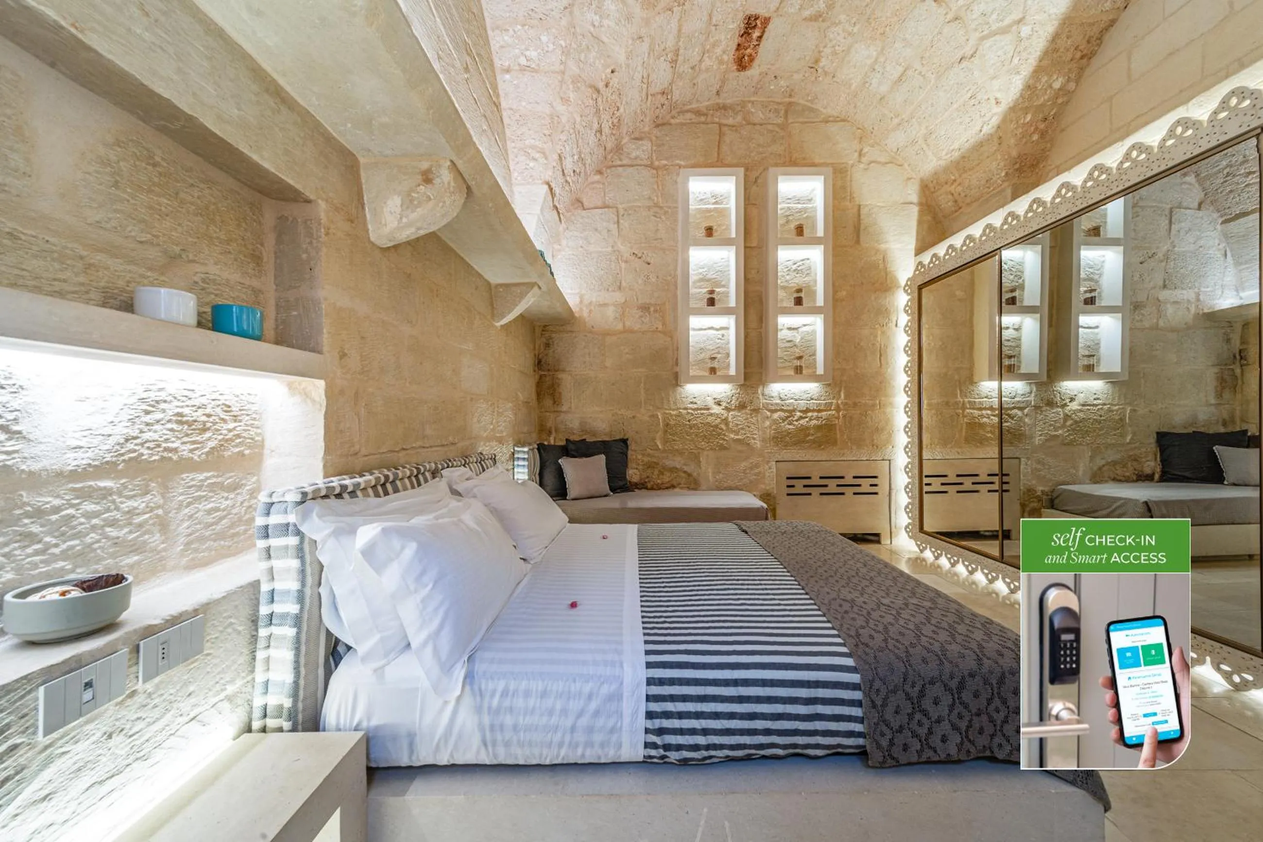 Bed in Corte Dei Granai Meeting & SPA - Raro Rooms Collection